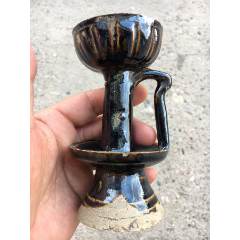 宋金黑釉油灯(se81617101)_7788瓷器