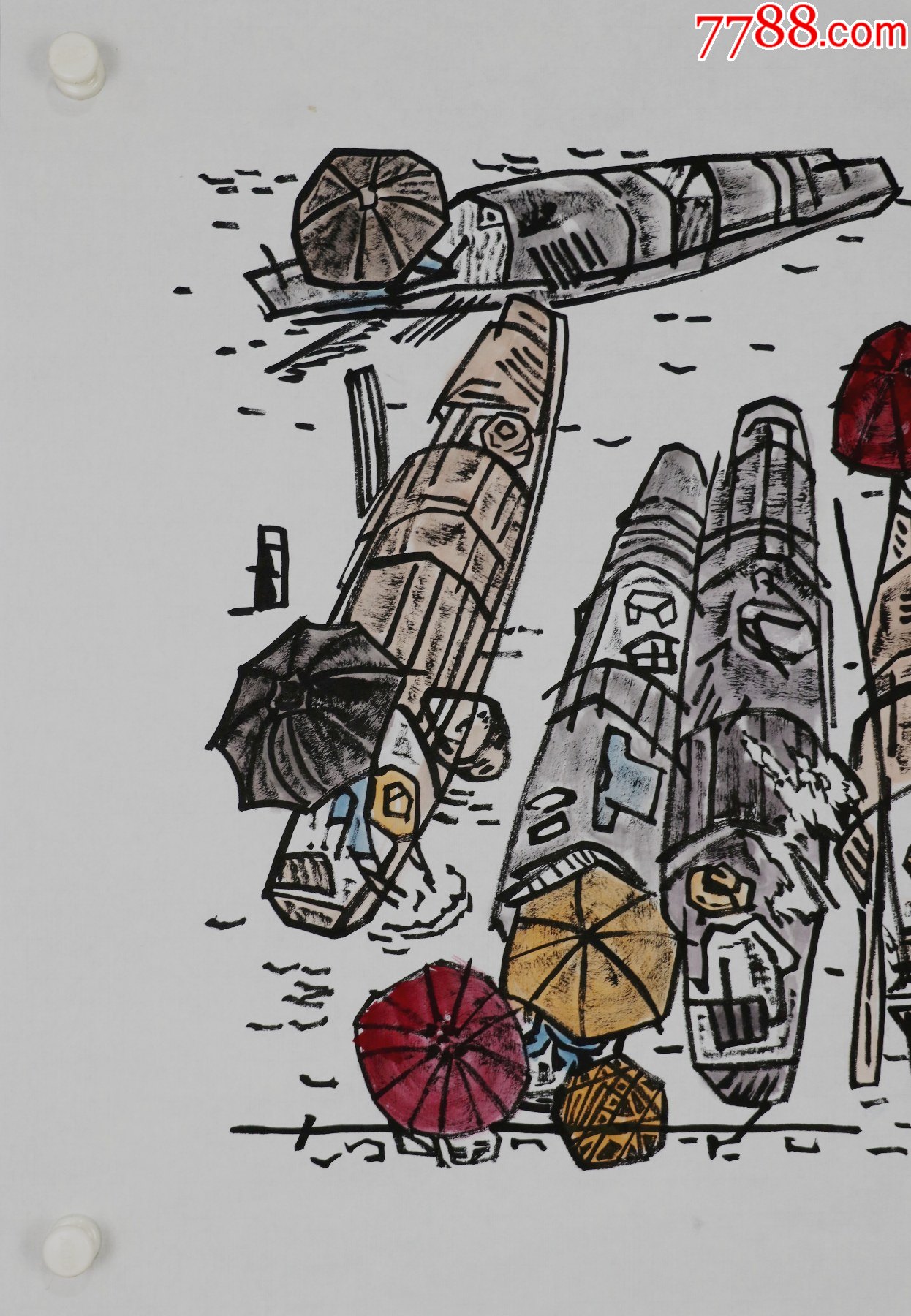 徐冰,出生于重庆,中*美术学院副院长,教授,作品_山水国画原作_第2张