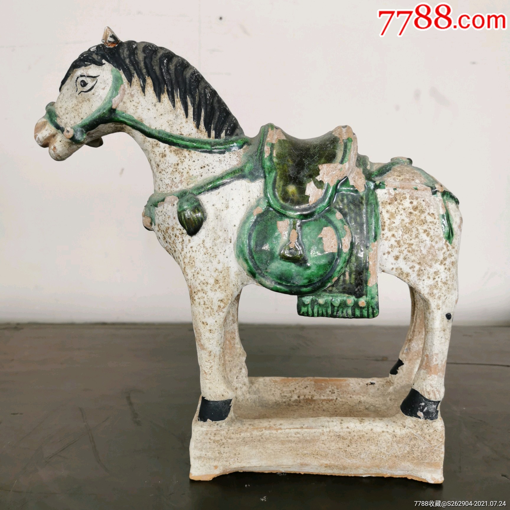 "商品>>>>99明代三彩马9品￥8,88899彩绘陶器