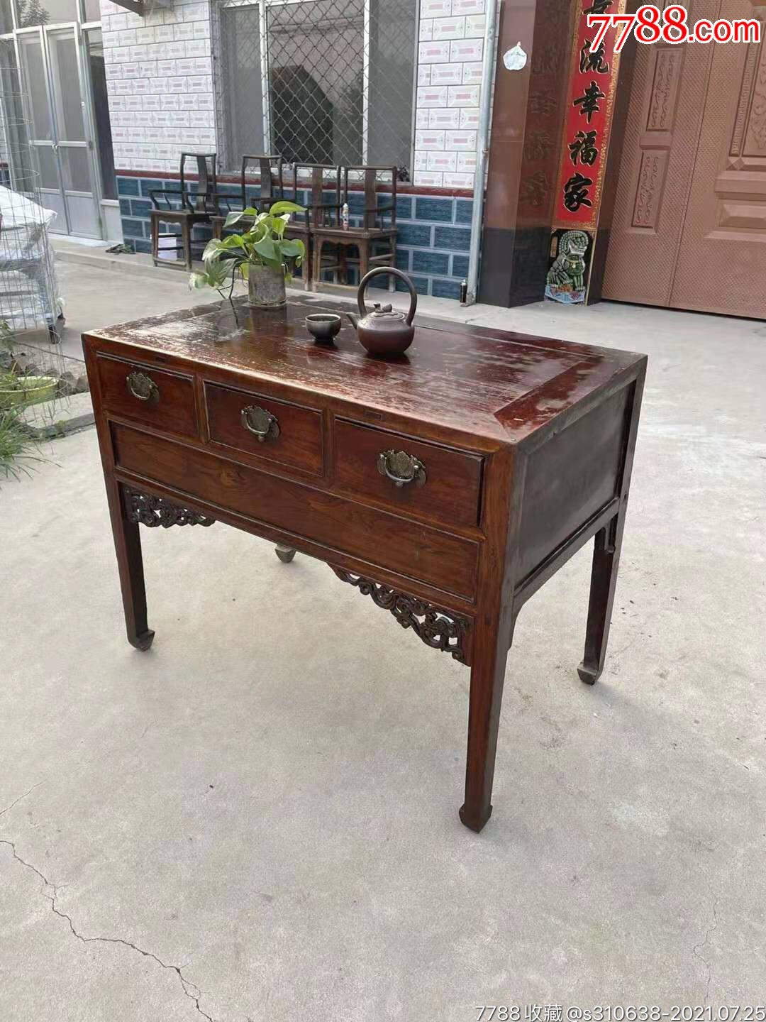 清代老榆木书桌帐桌一件,23_价格1900元_第1张_7788收藏__收藏热线