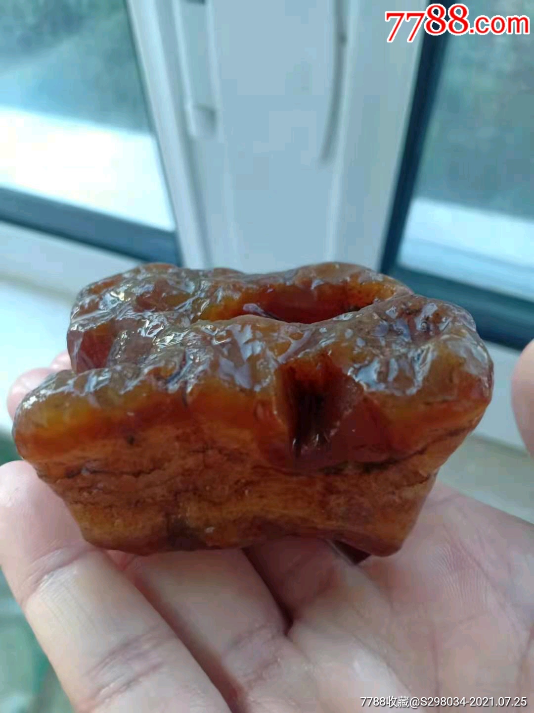 北红玛瑙肉石一块,奇石摆件,包邮