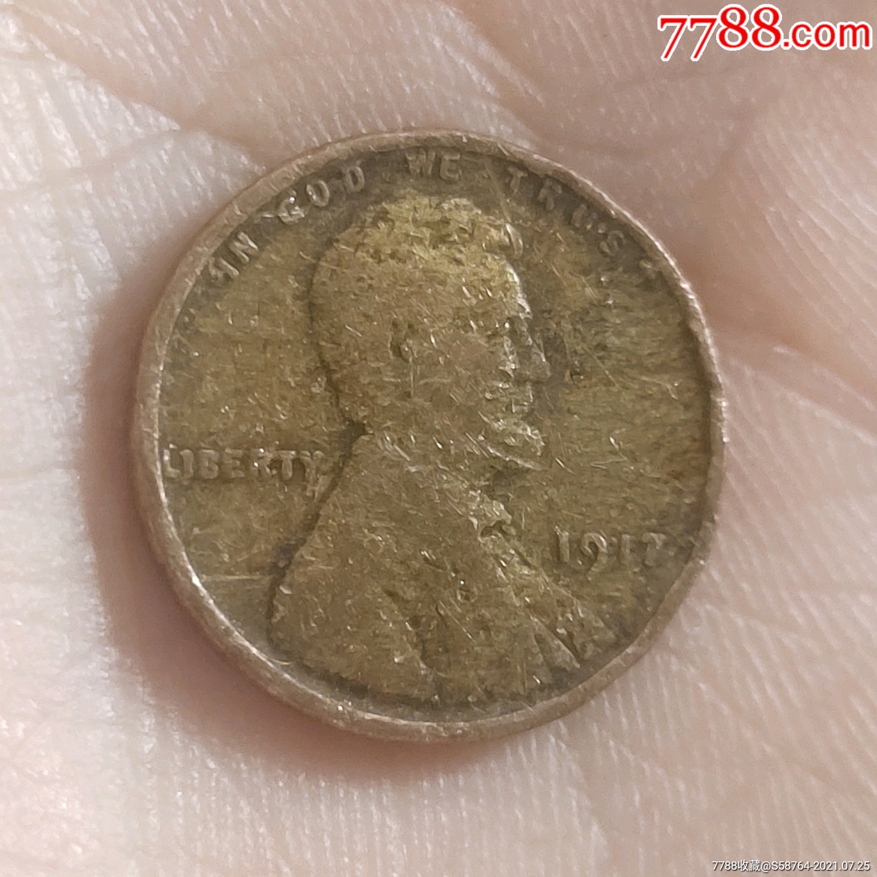美国1917年1分-价格:12元-se81634969-外国钱币-零售-7788收藏__收藏
