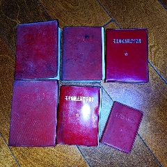 两本羊皮毛选_图书红宝书_莫名杂货店【7788工艺画】