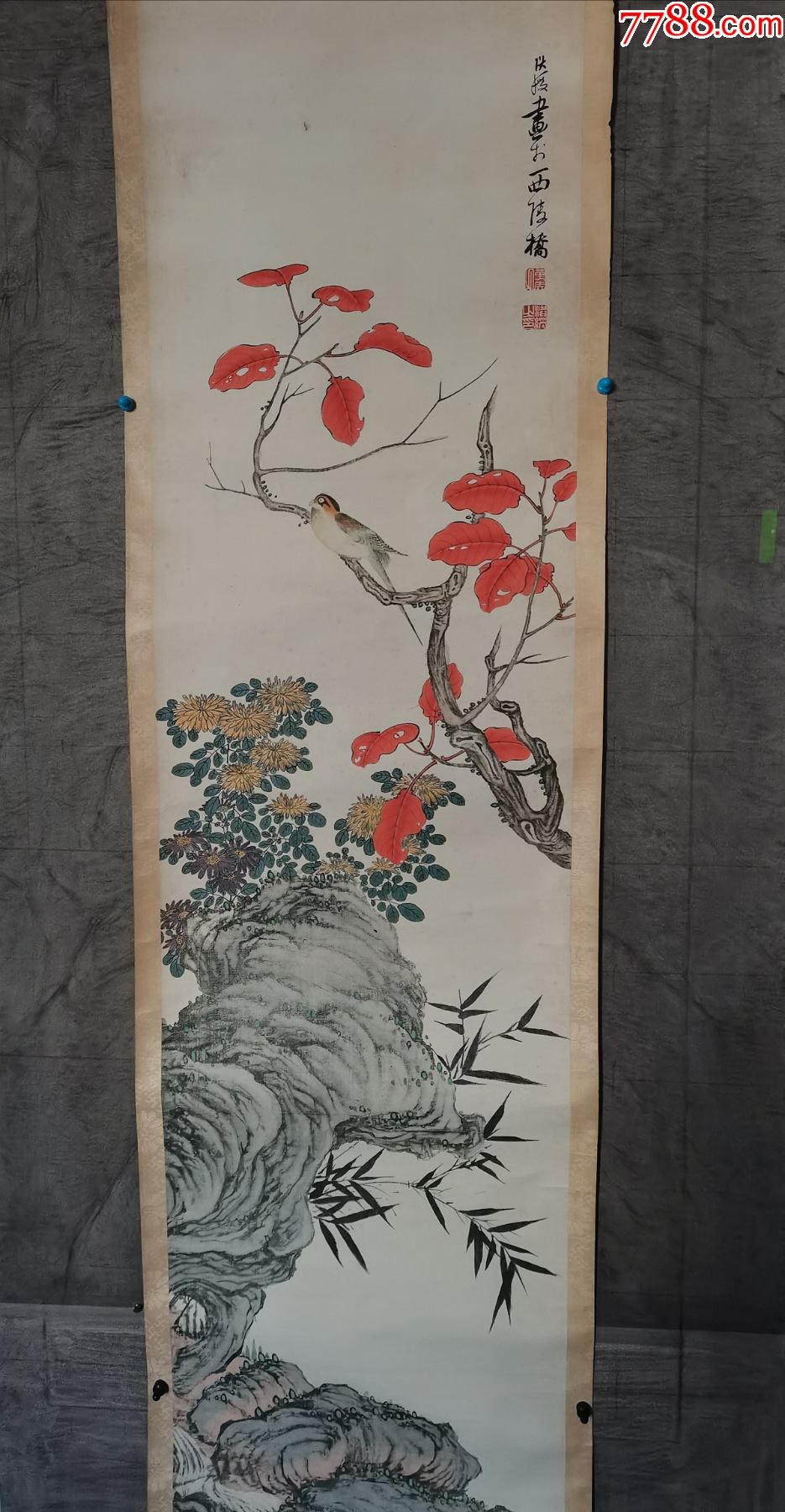 明代著名书画名家陈老莲花鸟画作