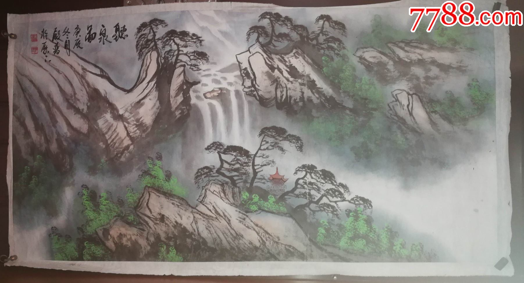 康莊先生手绘花卉作品(画片)尺寸68公分×45公分$5008品99画家龙山