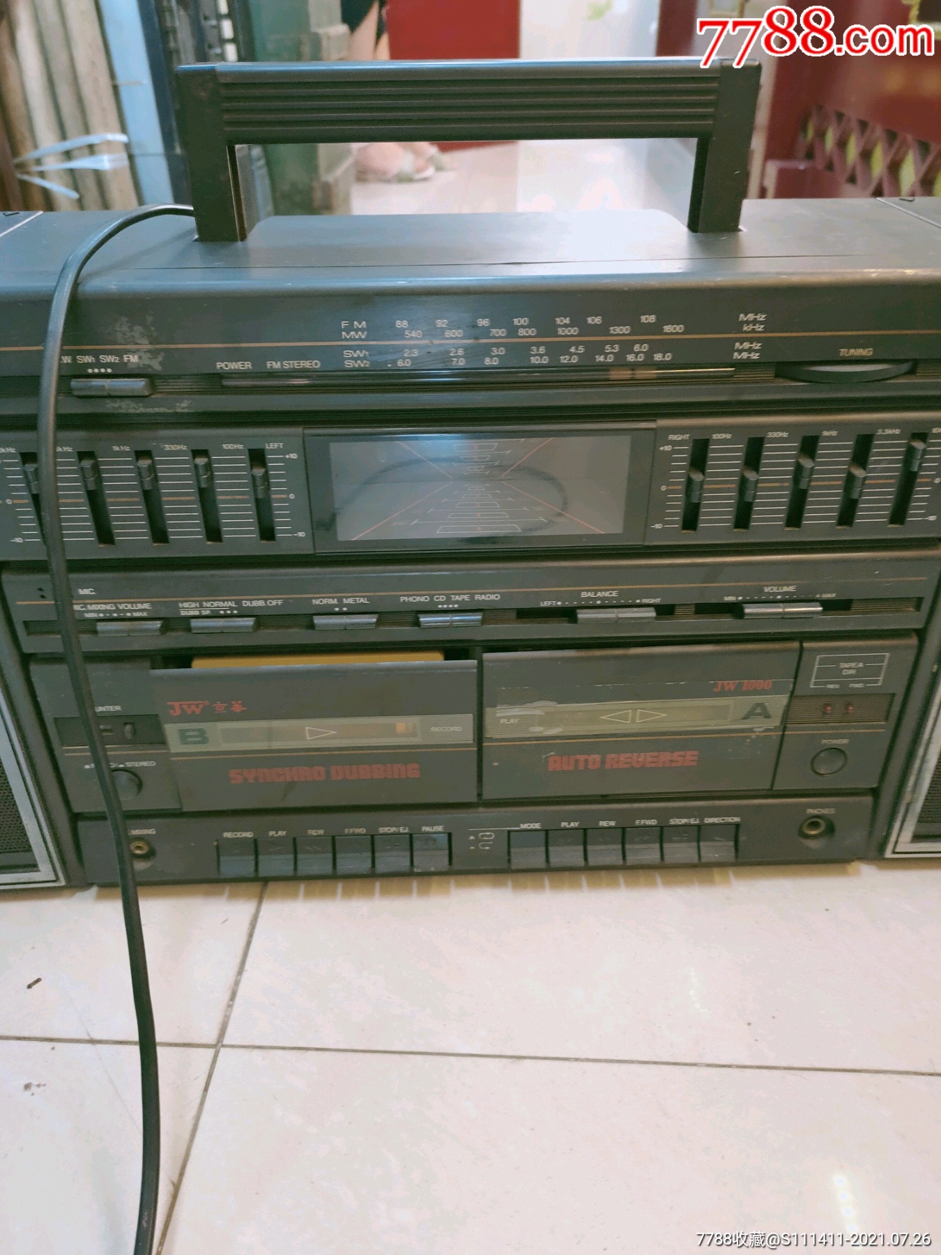 京华牌jw1000双卡录音机