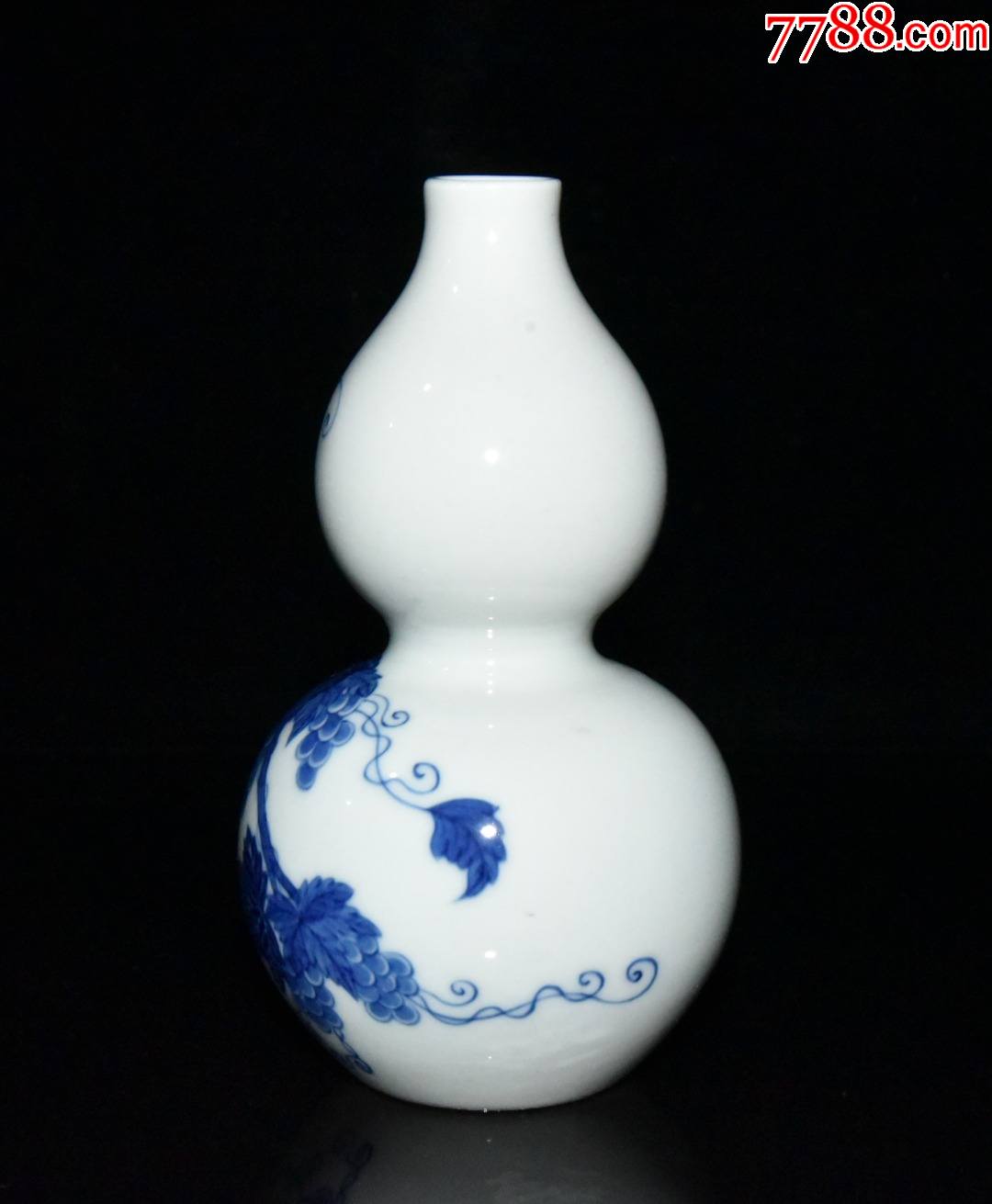 青花葡萄纹葫芦瓶(现代工艺品)-价格:900元-se81670996-青花瓷-零售