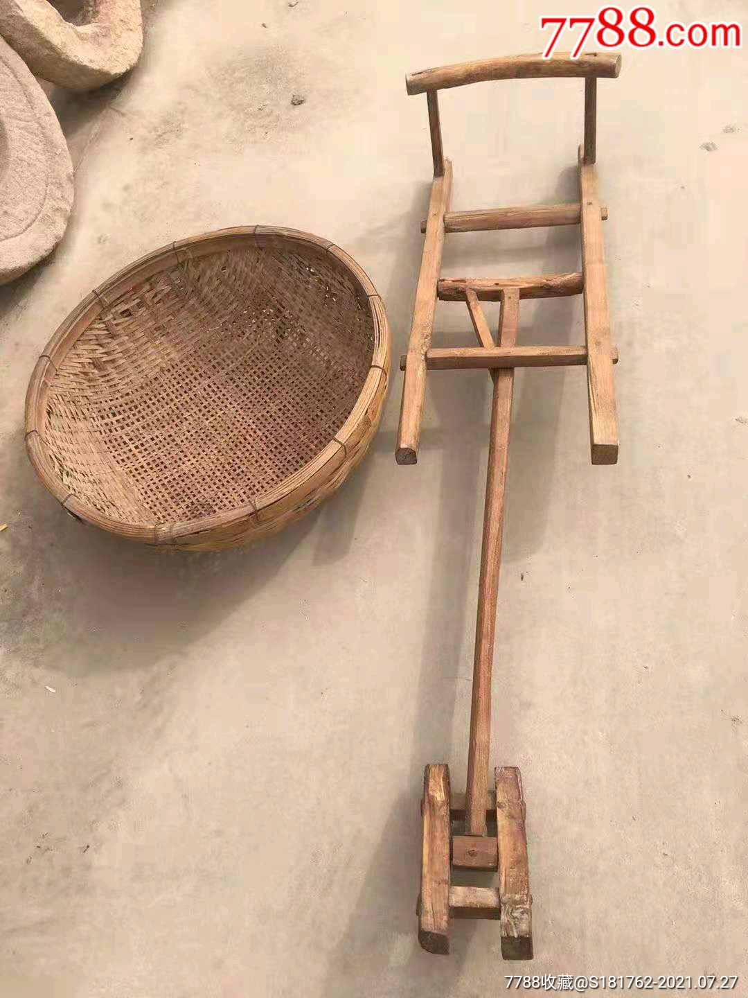 民俗老物件筛粮食用品