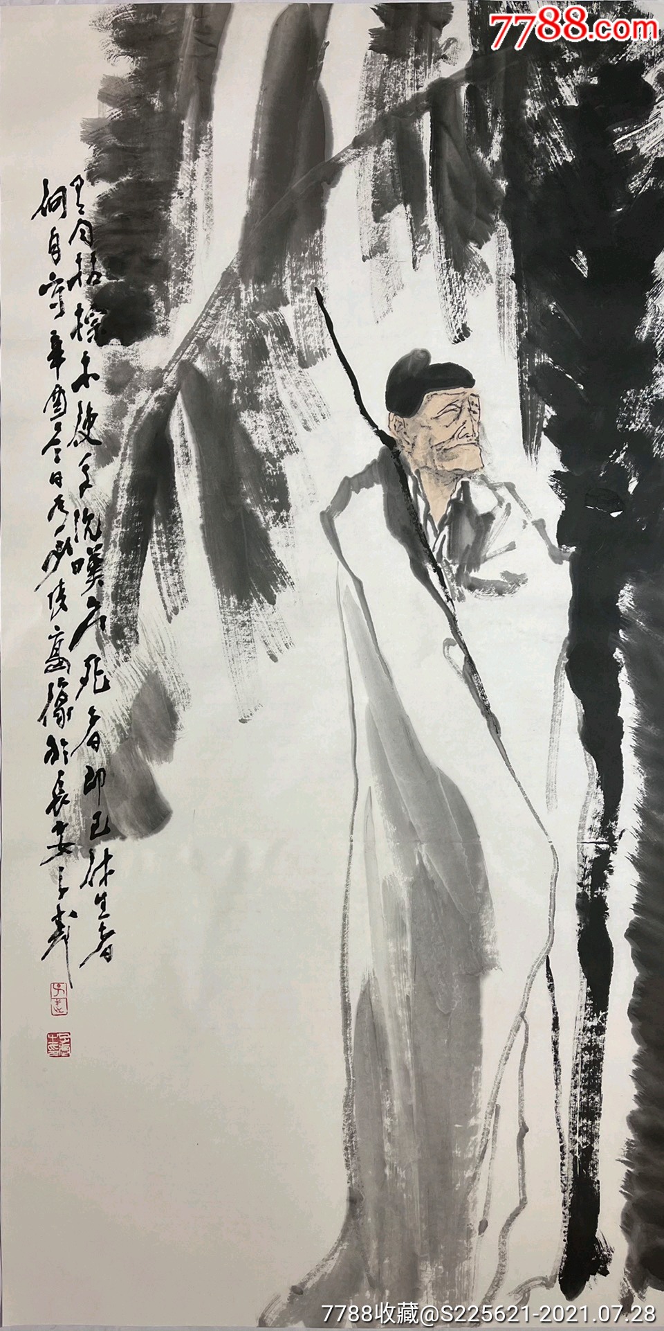 王子武,四尺作品-人物国画原作-7788收藏