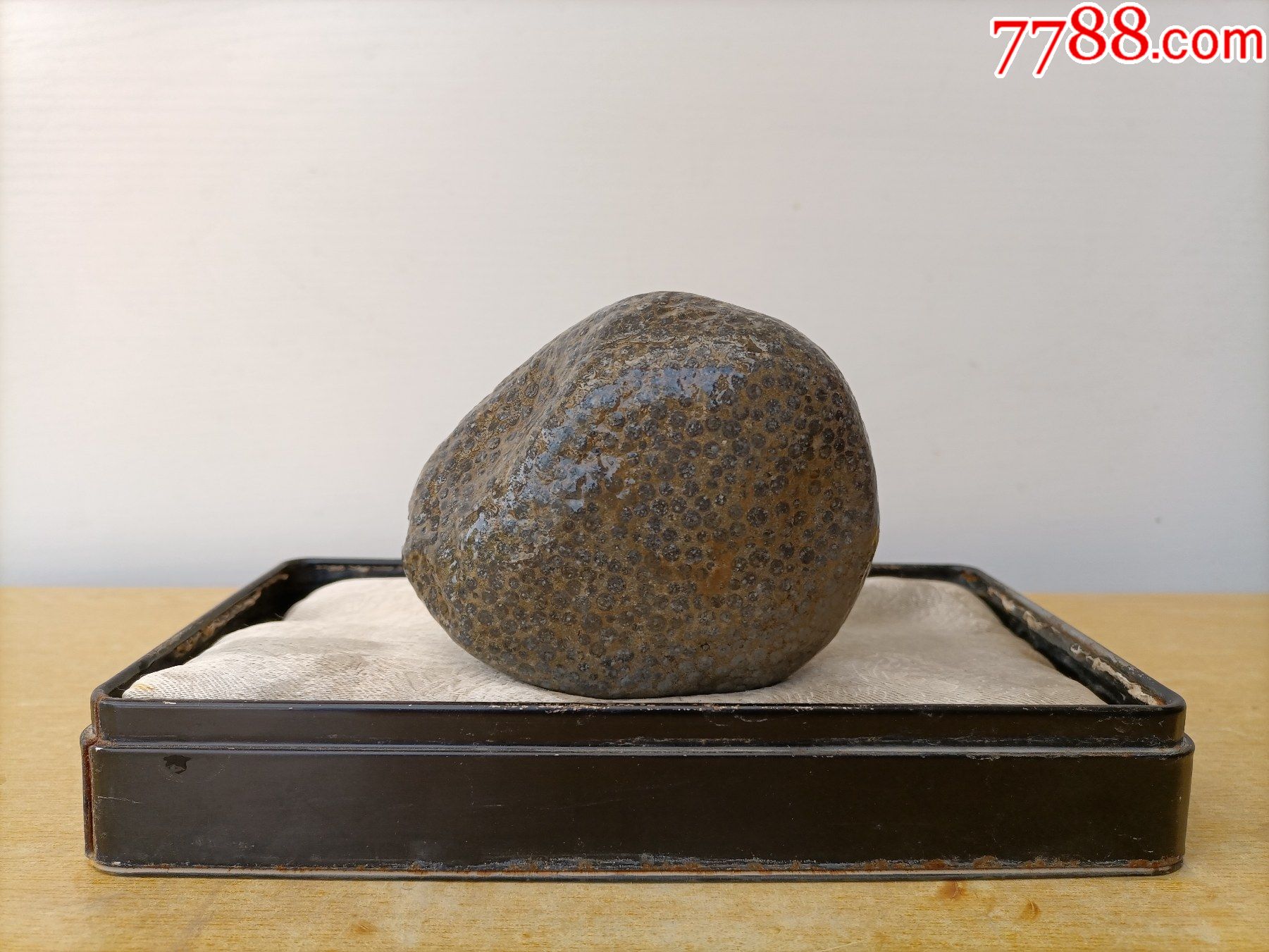 新进太行原石2765"珍珠石"(石型完好,图片为干,湿对比图)