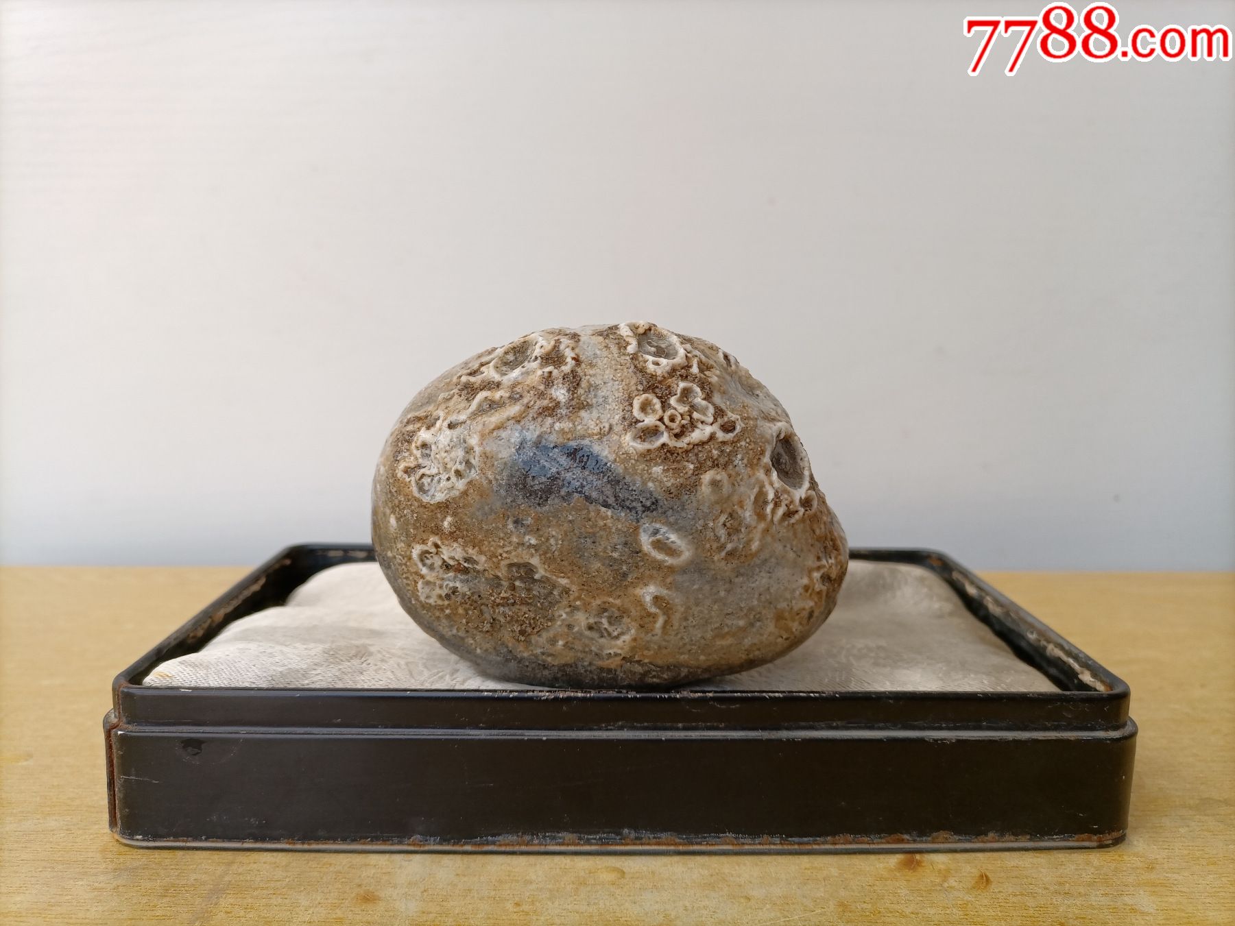 新进太行原石2766石头开花石型完好图片为干湿对比图