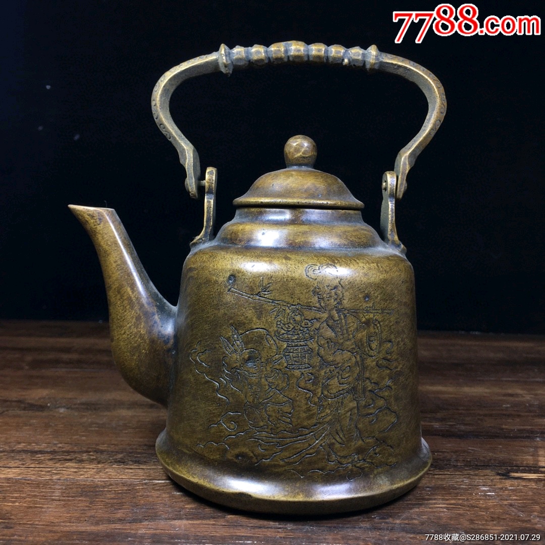 首页 零售 铜杂件 >> 纯铜水壶茶壶,不议价,铜杂件