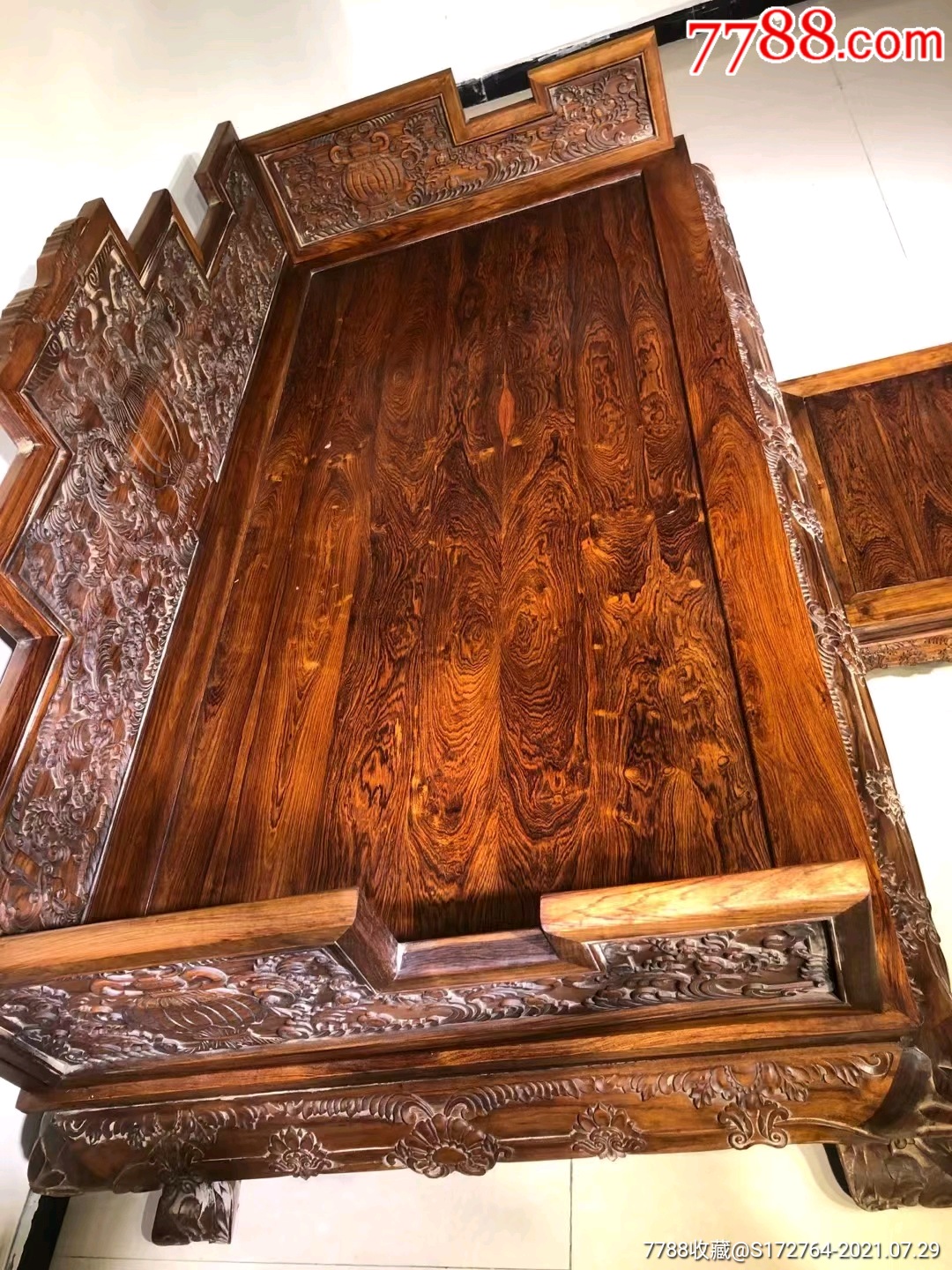 清代海南黄花梨罗汉床_木床/木榻_第2张_7788旧家具收藏