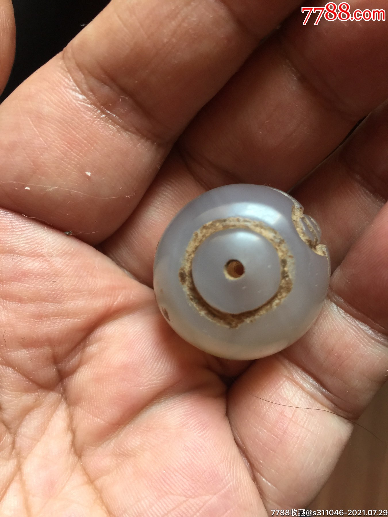 白玛瑙老珠子
