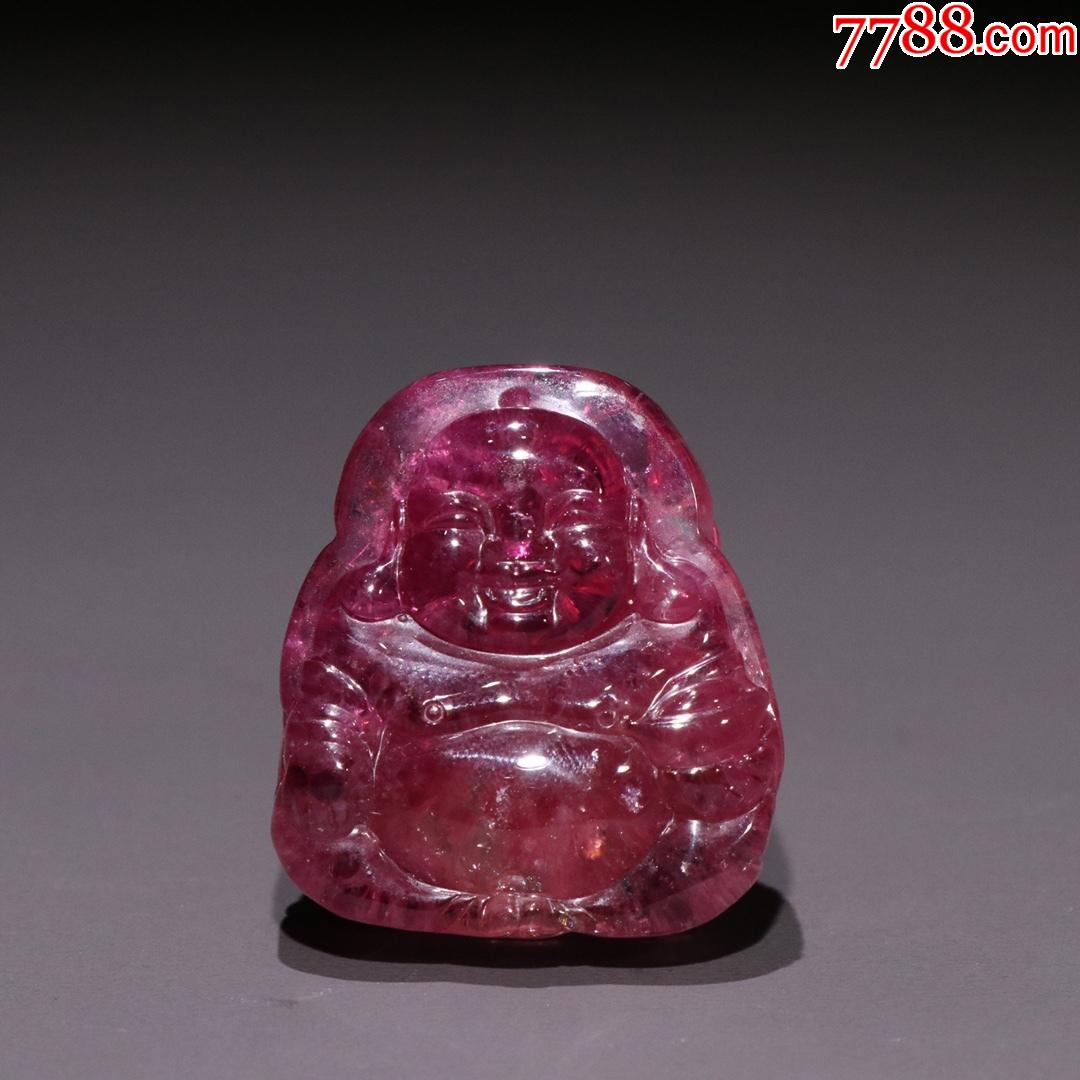 极品桃色碧玺弥勒佛挂坠_价格11000元_第1张_7788收藏__收藏热线