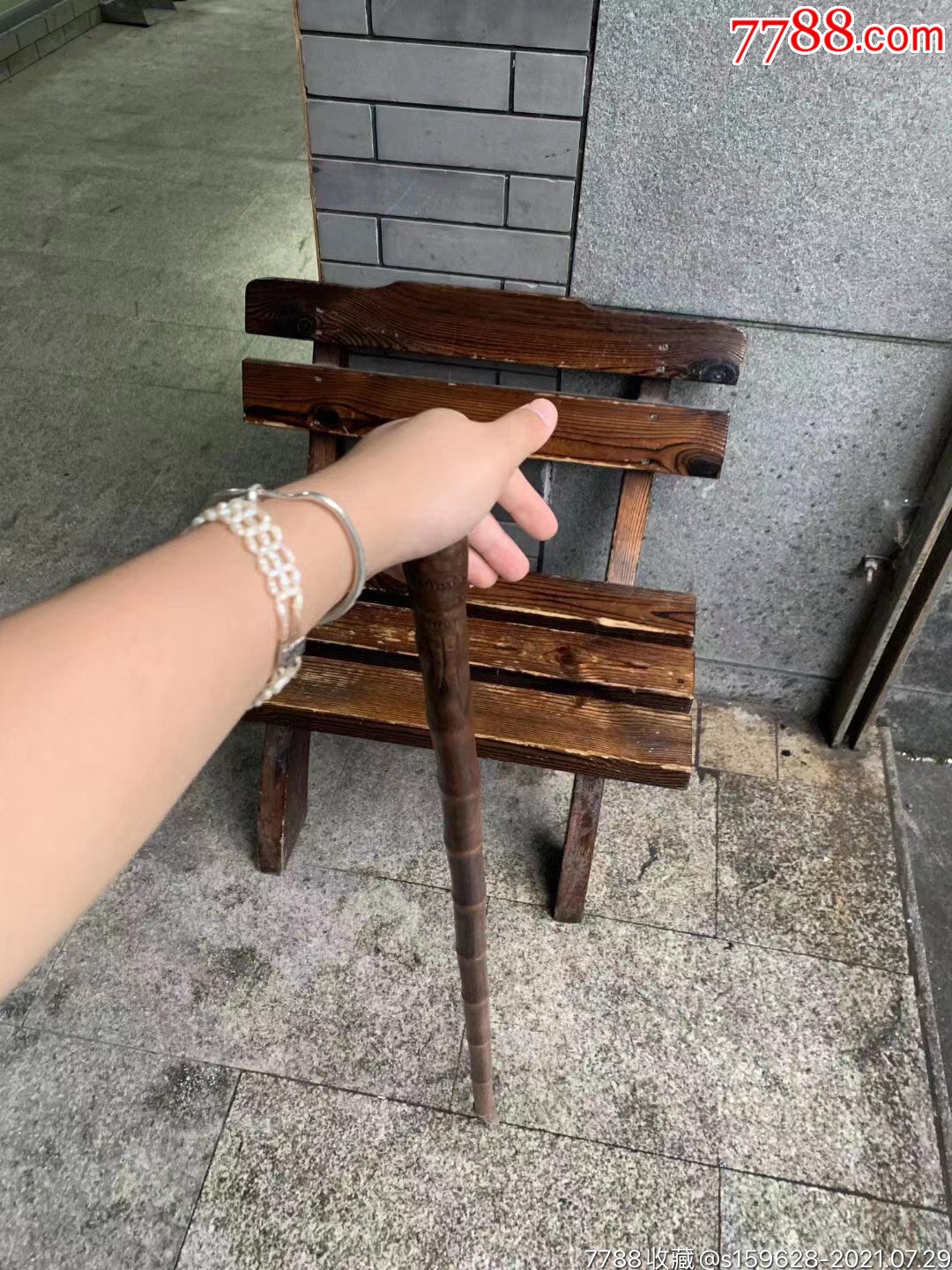 清代竹杖_木制拐杖_茶心佛语【7788收藏__收藏热线】