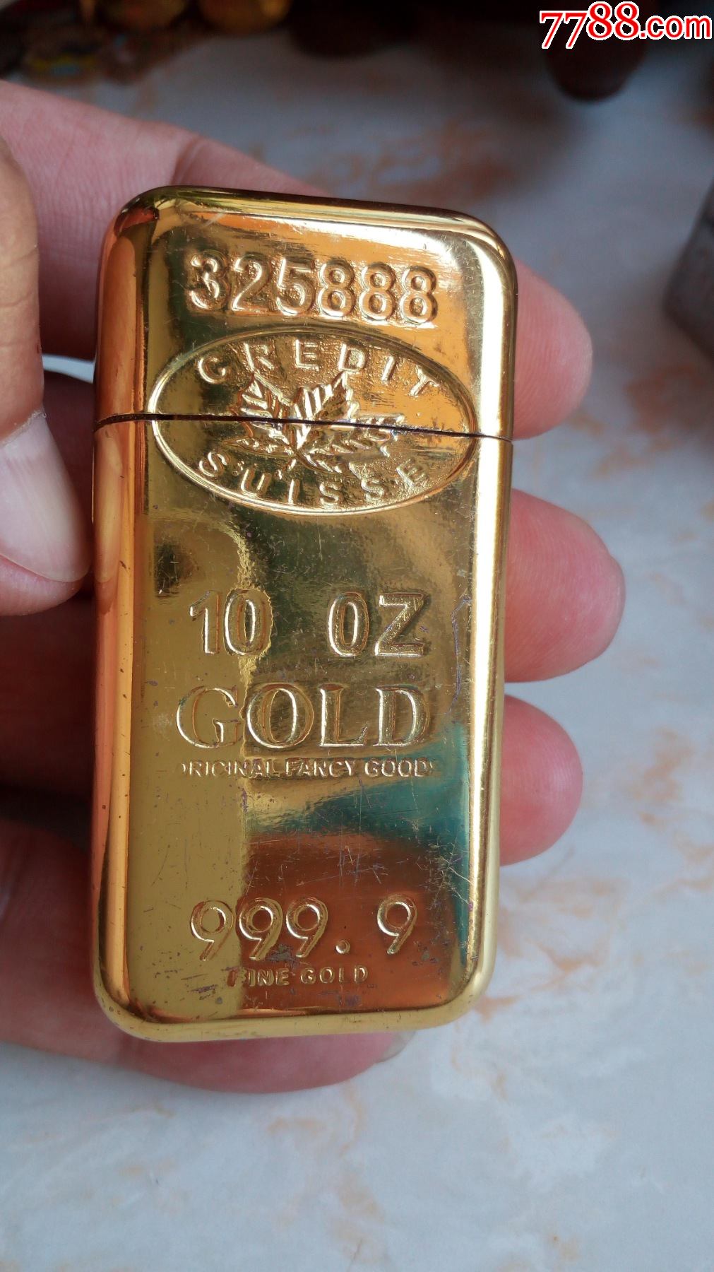 gold金砖造型打火机