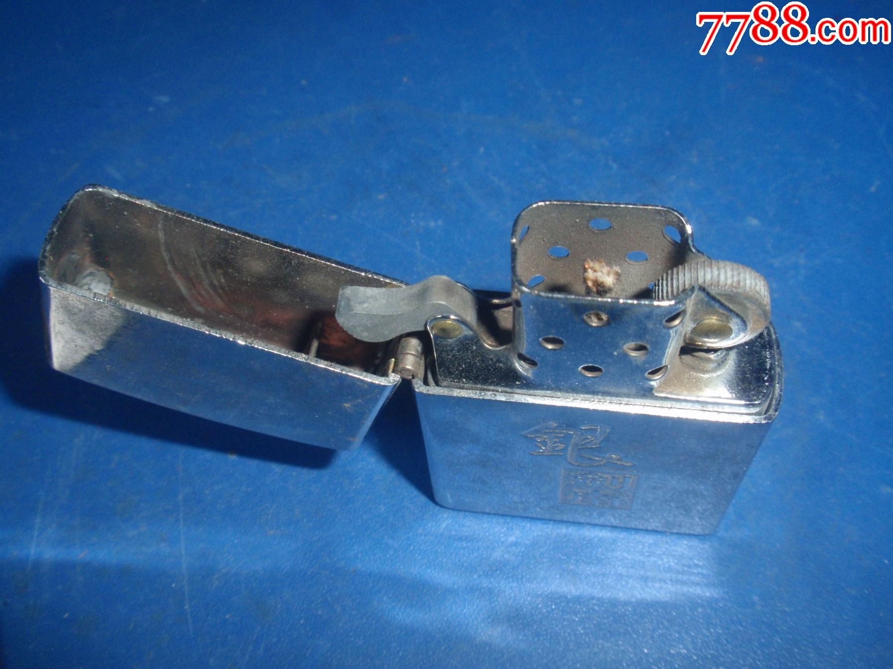 银剑南火石汽油打火机品相尺寸请见图