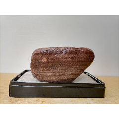 新进洛阳虢州石原石1305一颗红心色彩纯正干净