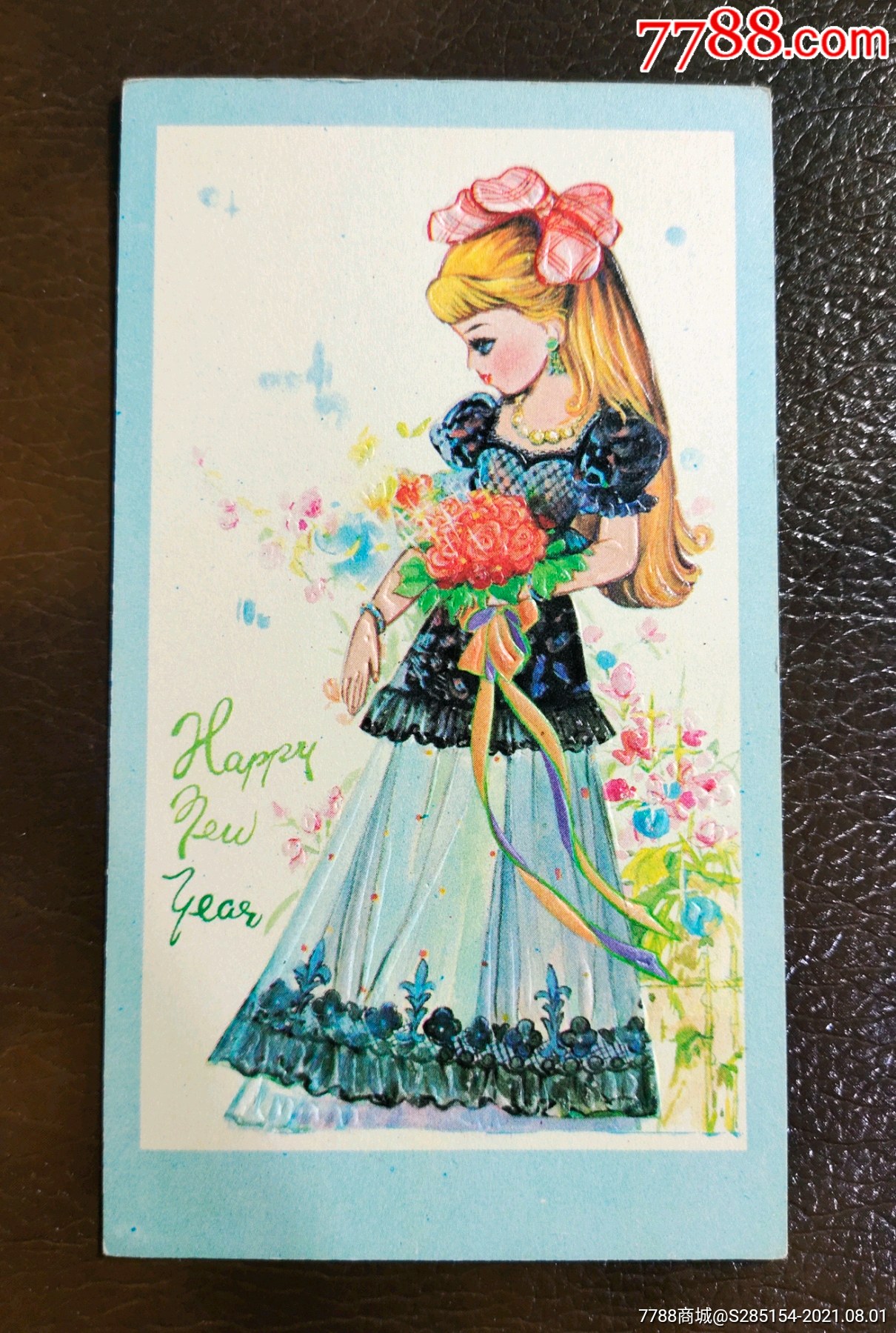 美少女花仙子小女孩贺卡赠言卡留言卡课程表怀旧中古真品实拍全新