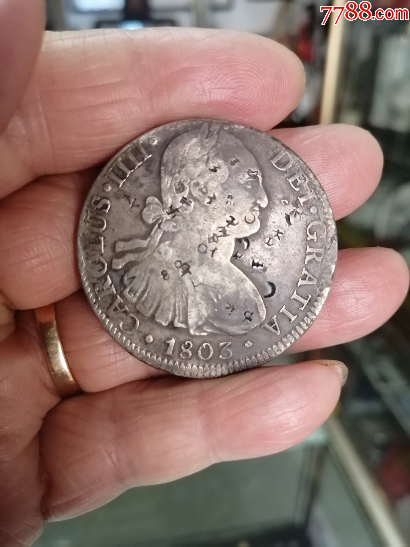 大奶妈老双柱_银元/机制银币_第1张_7788奇石收藏