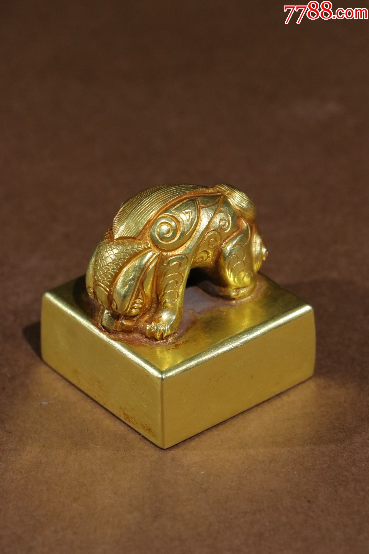 纯金古兽印-价格:160000元-se81771548-铜/金属印章