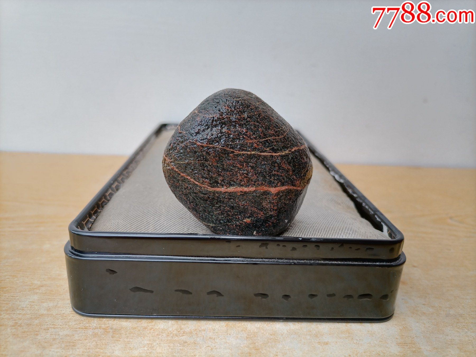 新进太行彩石原石2826红梅颂色彩亮丽石型完好