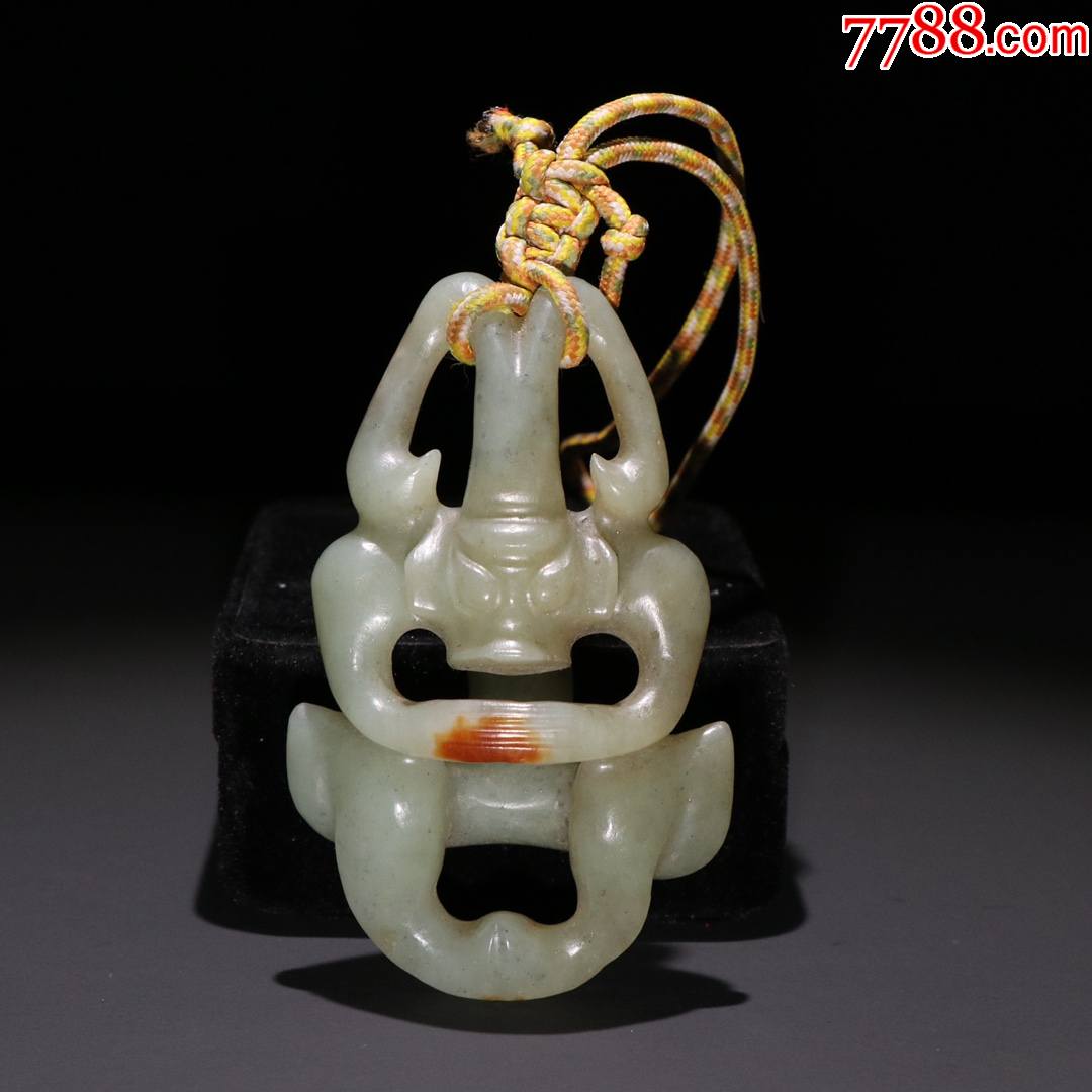 红山文化河磨玉太阳神