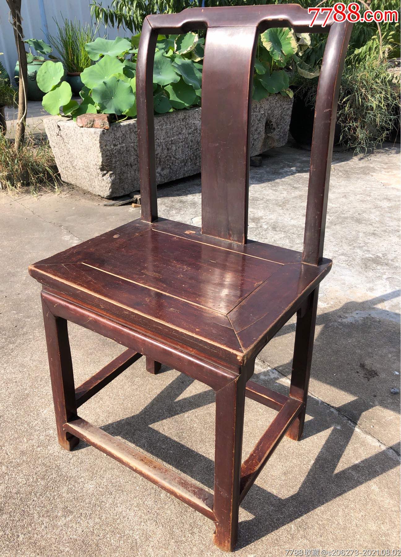 【民国】老家具单背椅书卷椅_木椅/凳_图片收藏_回收价格_7788老唱片