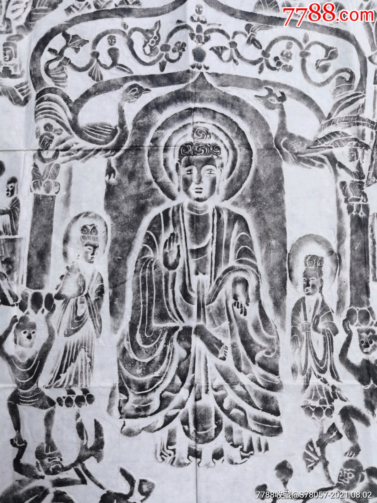 佛像.拓片.尺寸177-96厘米