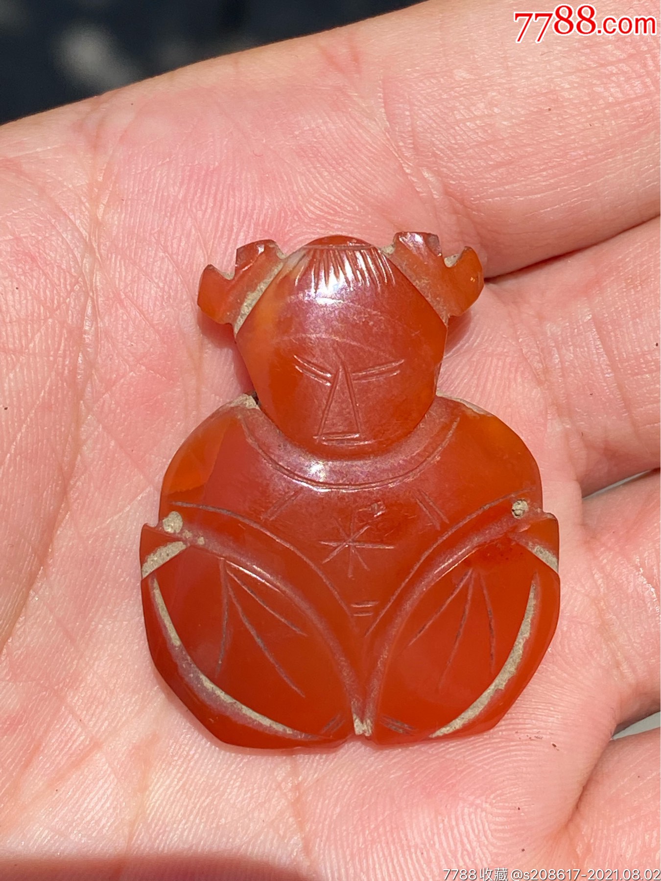 清朝招财童子玛瑙