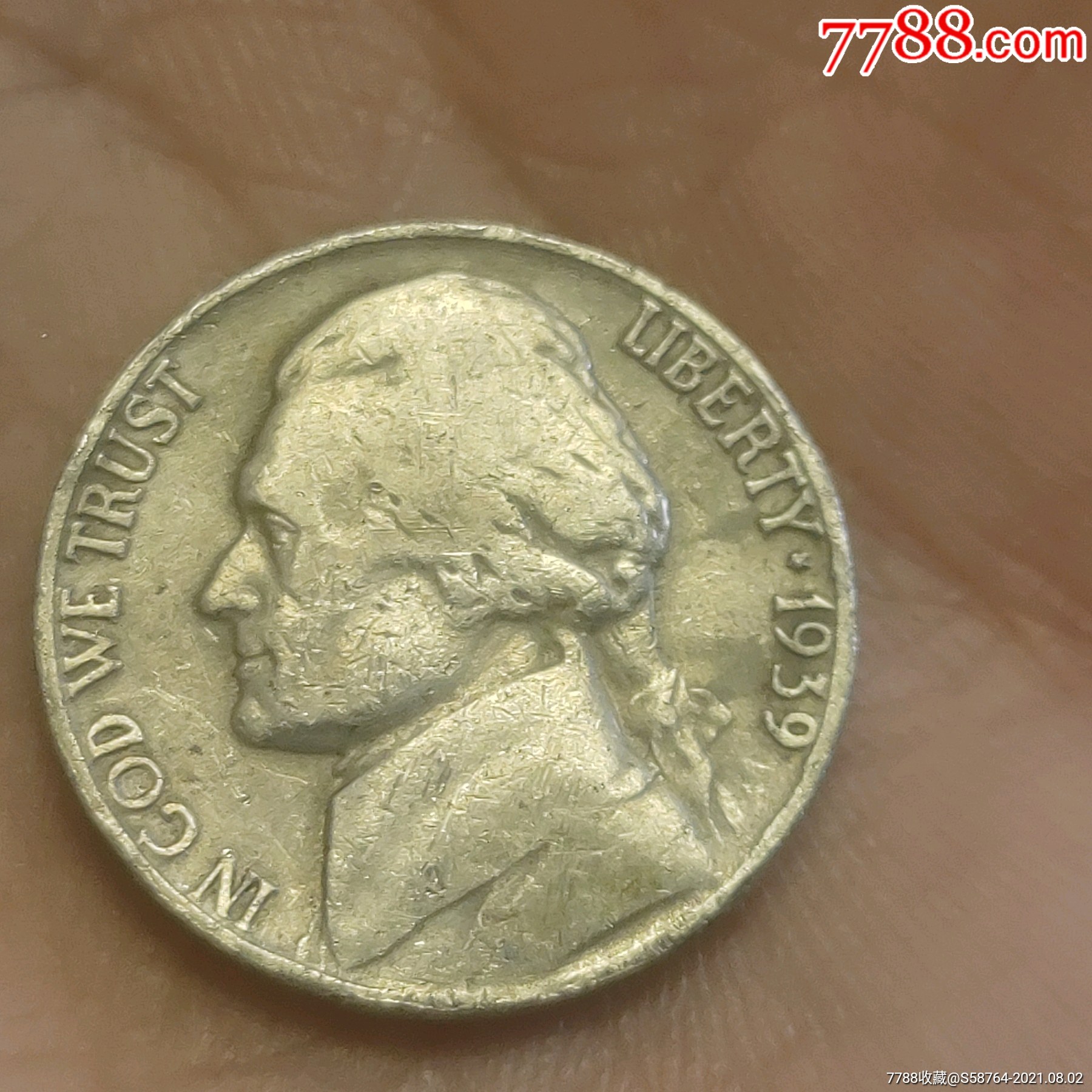 美国1939年5美分
