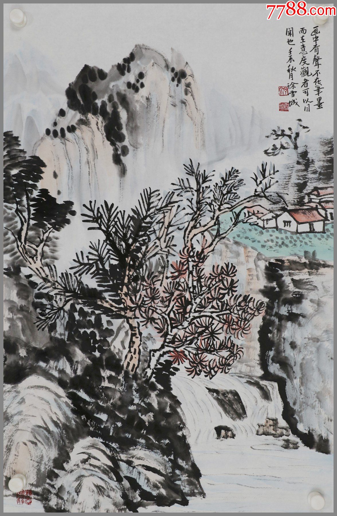 徐雪城,江苏省常熟人,张大千再传弟子,中国书画家协会理事,山水