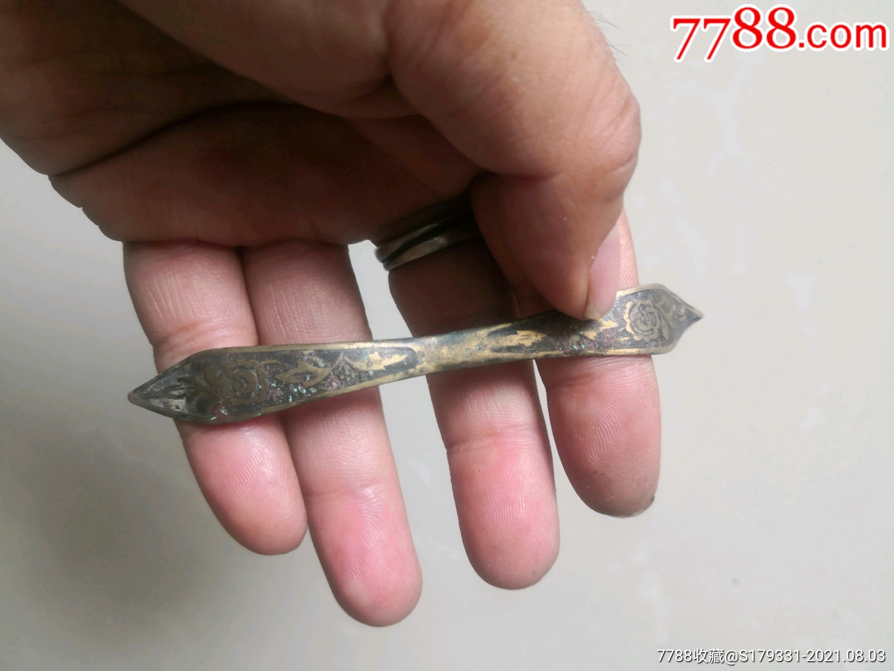 民国铜簪子包老