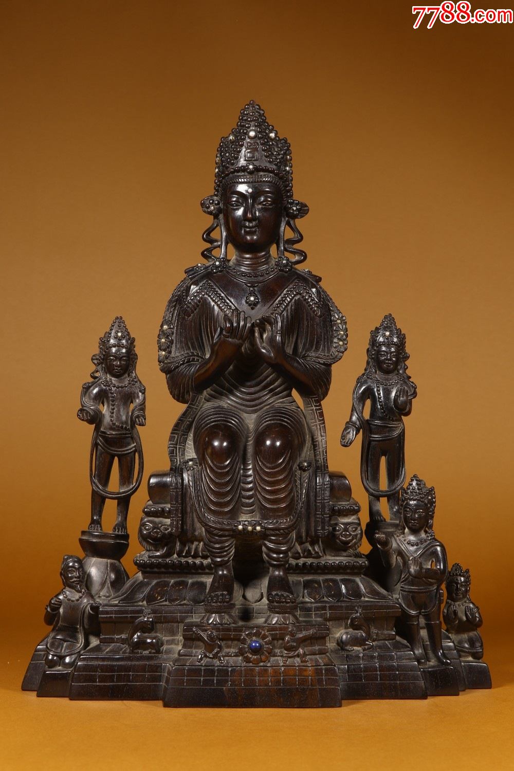 紫檀未来佛坐像-价格:75000元-se81819539-木佛像/人像-零售-7788收藏