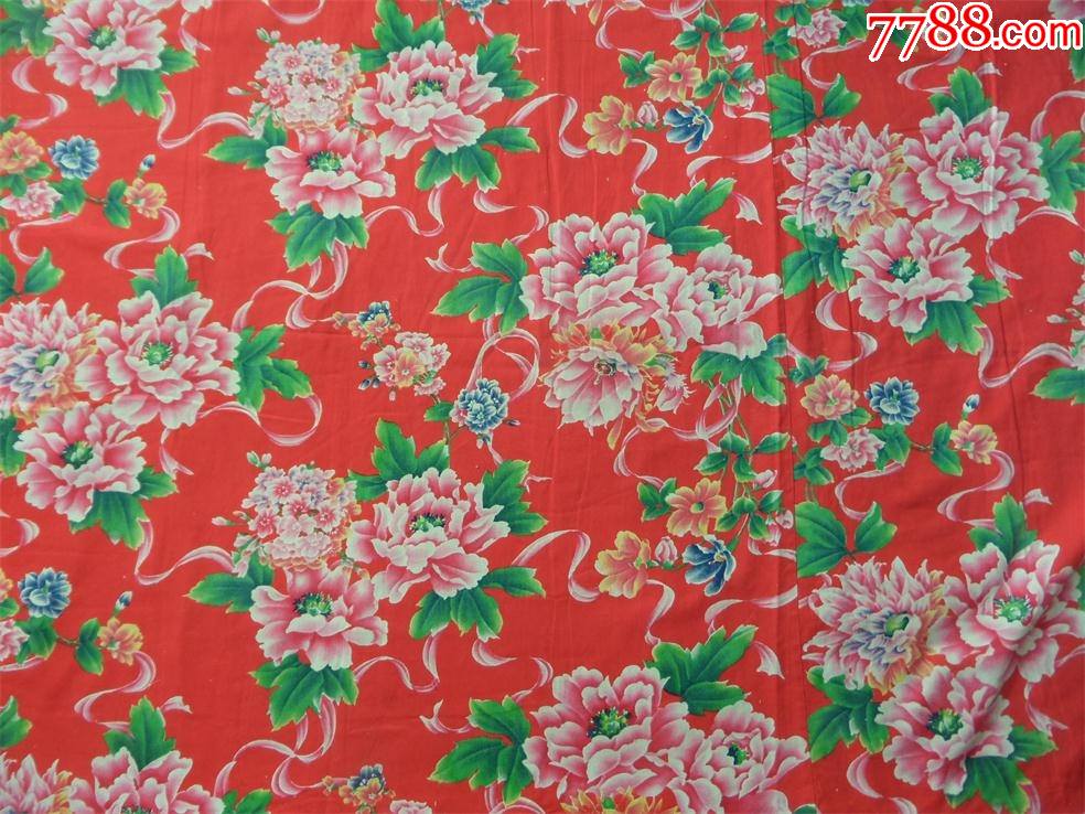 780年代斜纹老花布1782