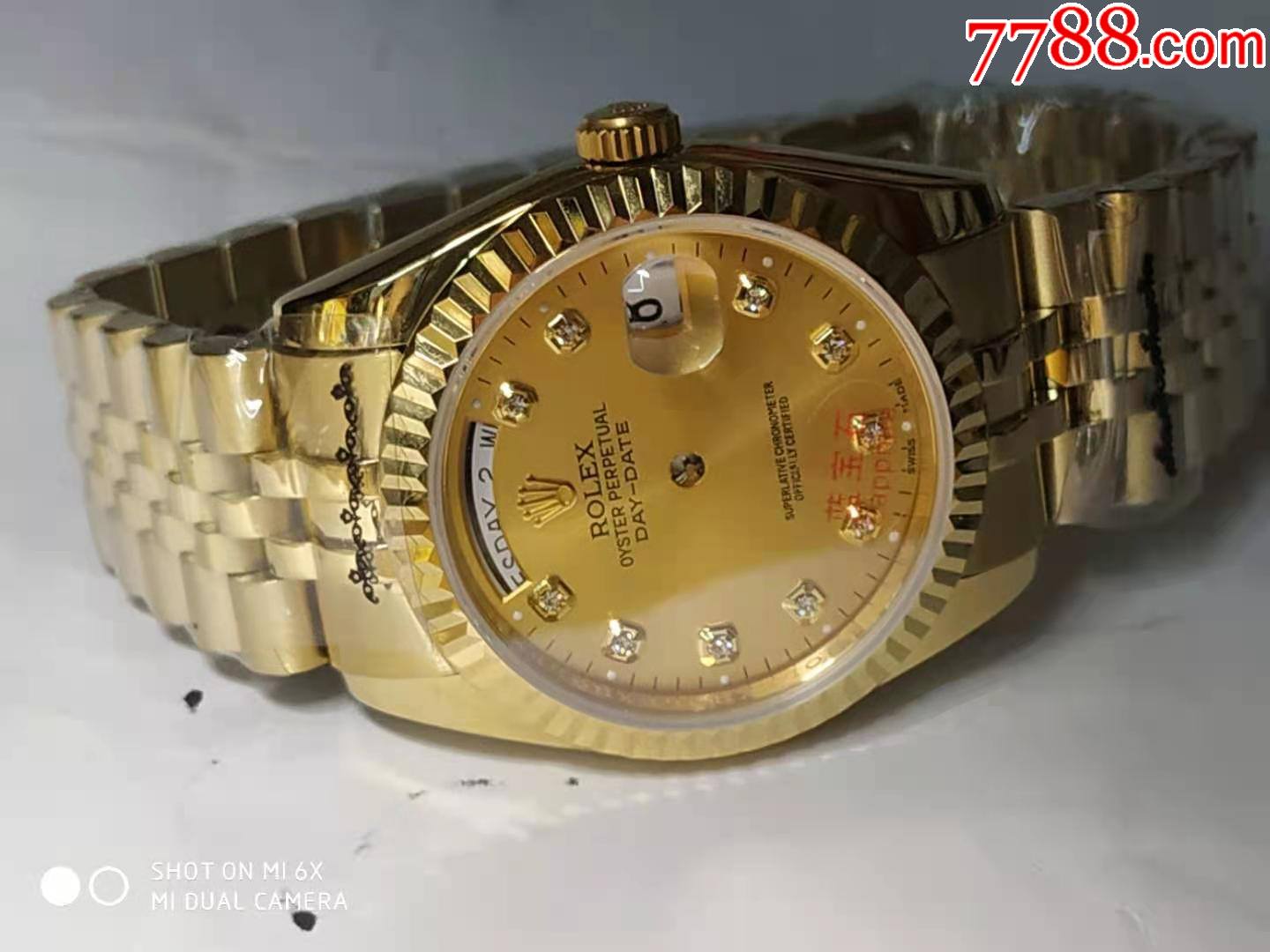 劳力士表壳全金色装2834机芯