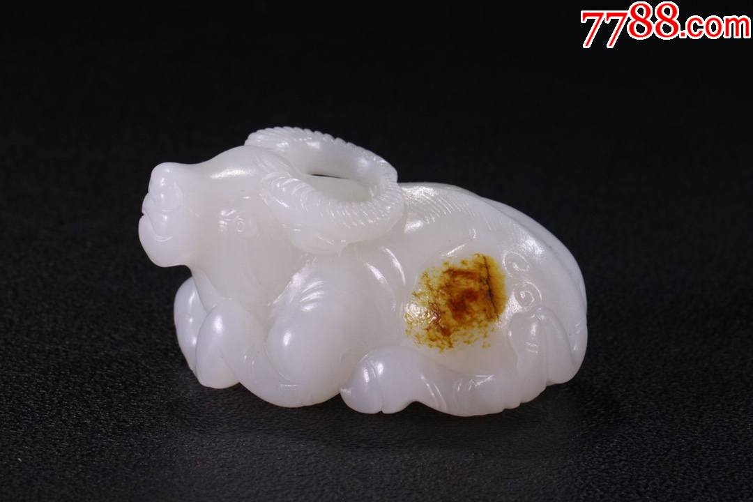 【和田玉籽料牛玉雕件】_价格7000元_第1张_7788