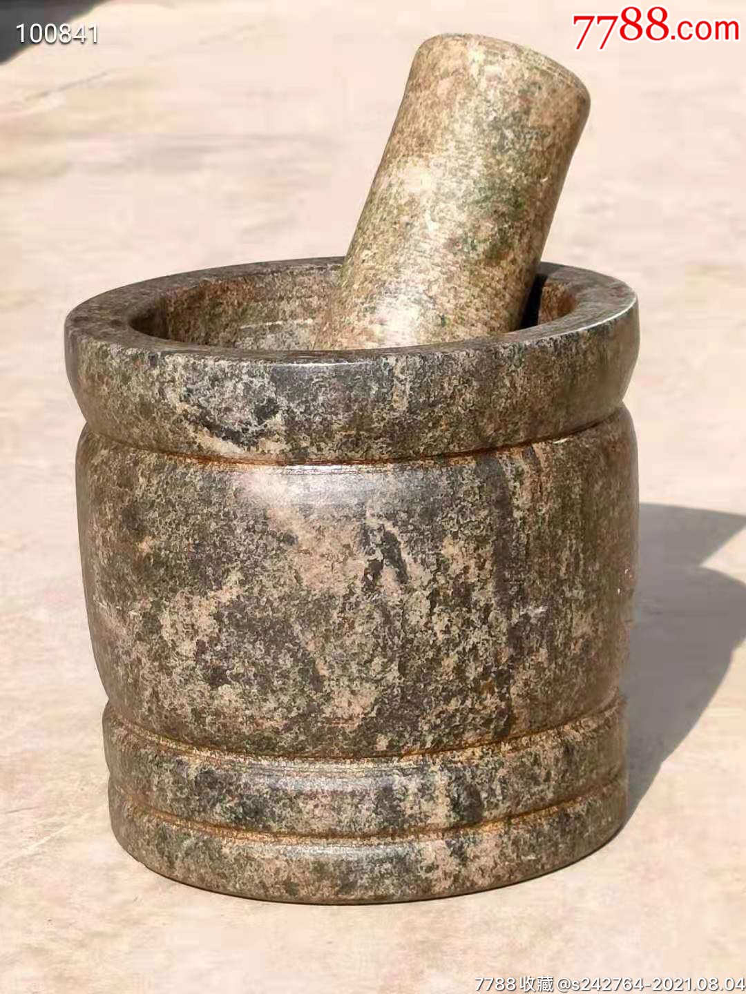 五花石药缸一套,品相如图,包老.