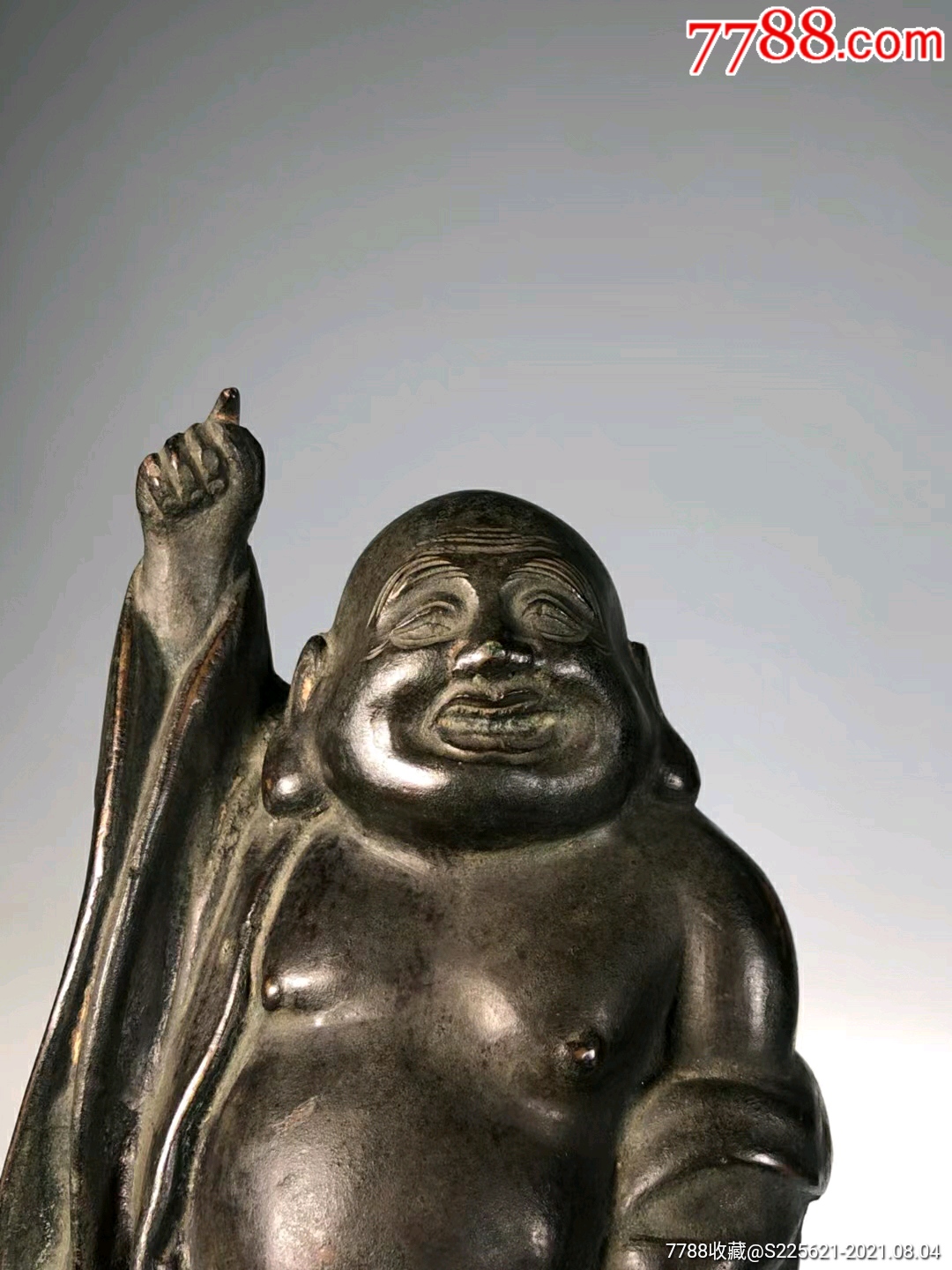 民国铜铸弥勒佛