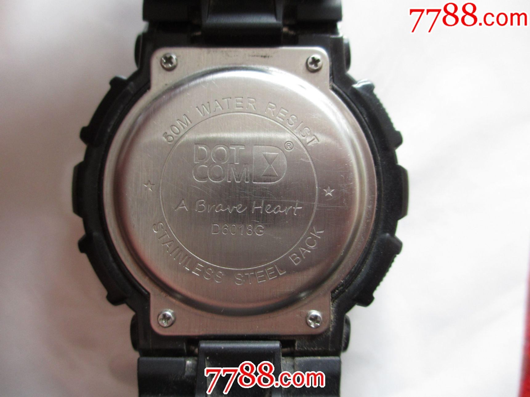 首页 零售 手表/腕表 >> 少见金盘【dotcom】【动特酷】双显男士计时