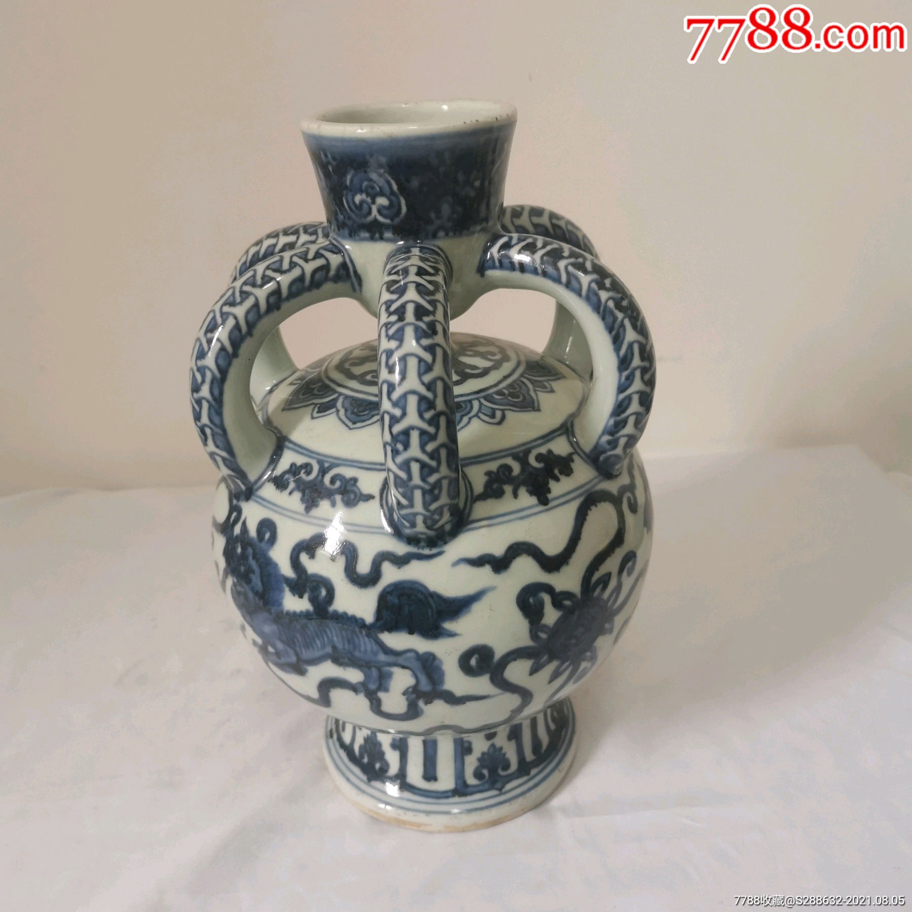 明代青花六管瓶_青花瓷_图片欣赏_收藏价格_7788连环画