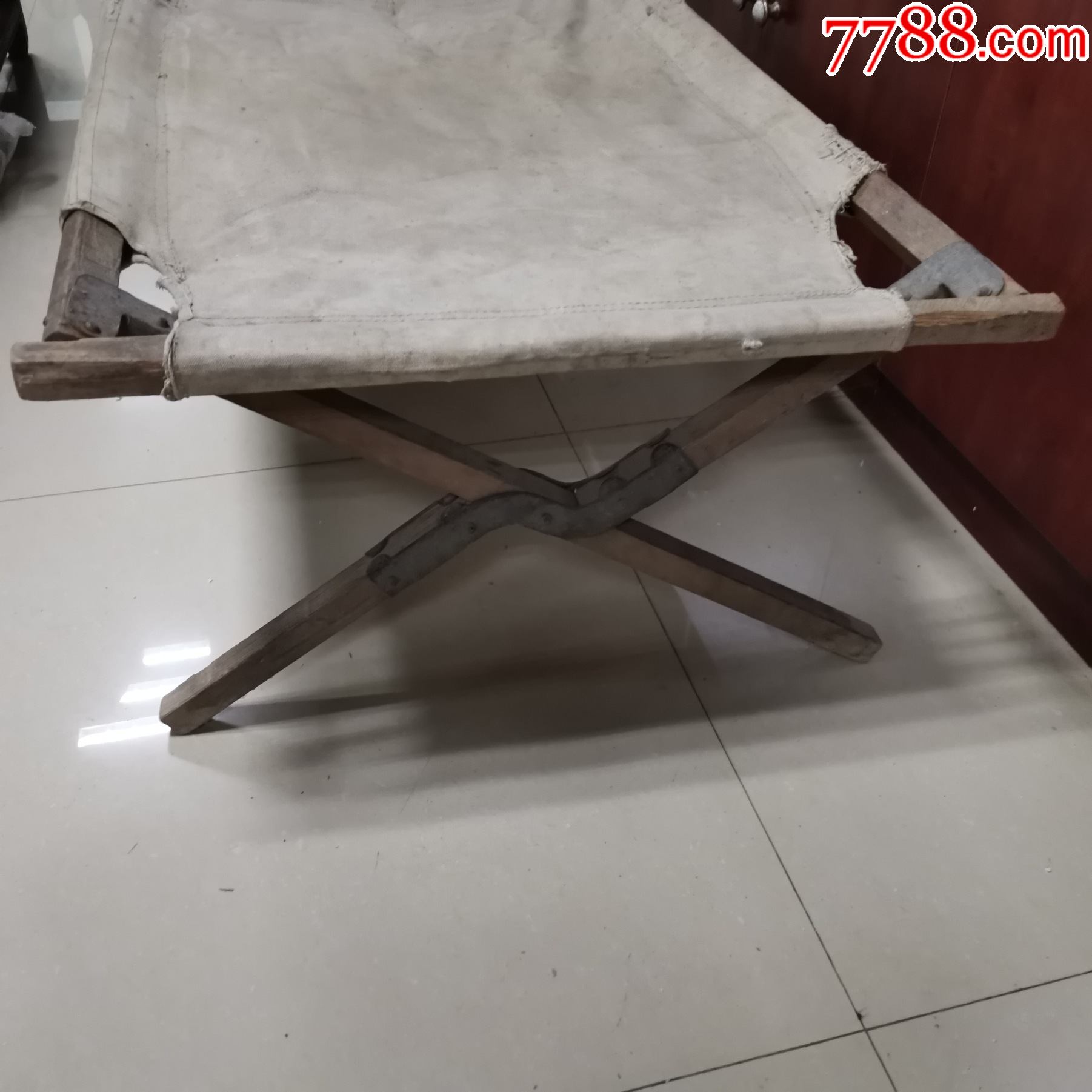 红色收藏抗战时期革命老物件国军八路行军床原品