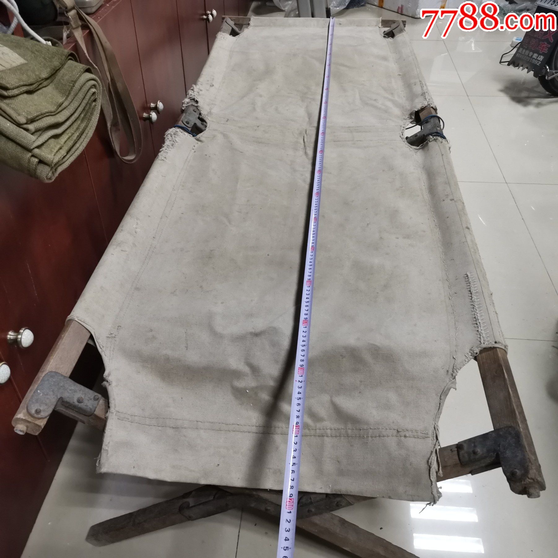 红色收藏抗战时期革命老物件国军八路行军床原品