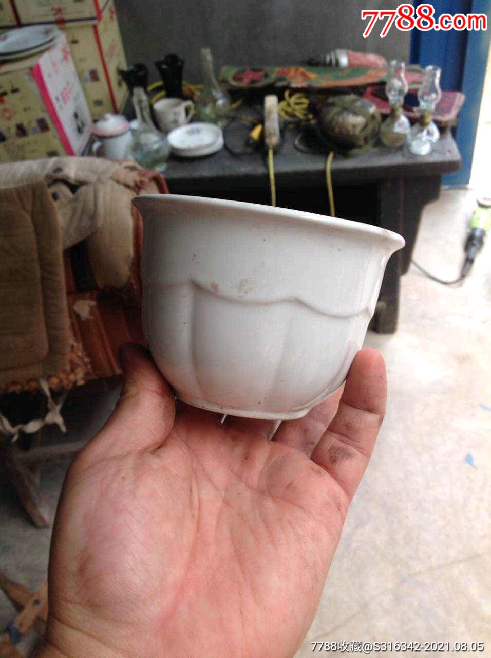 一个老白釉茶杯-价格:16元-se81847476-单色白瓷-零售-7788收藏__收藏