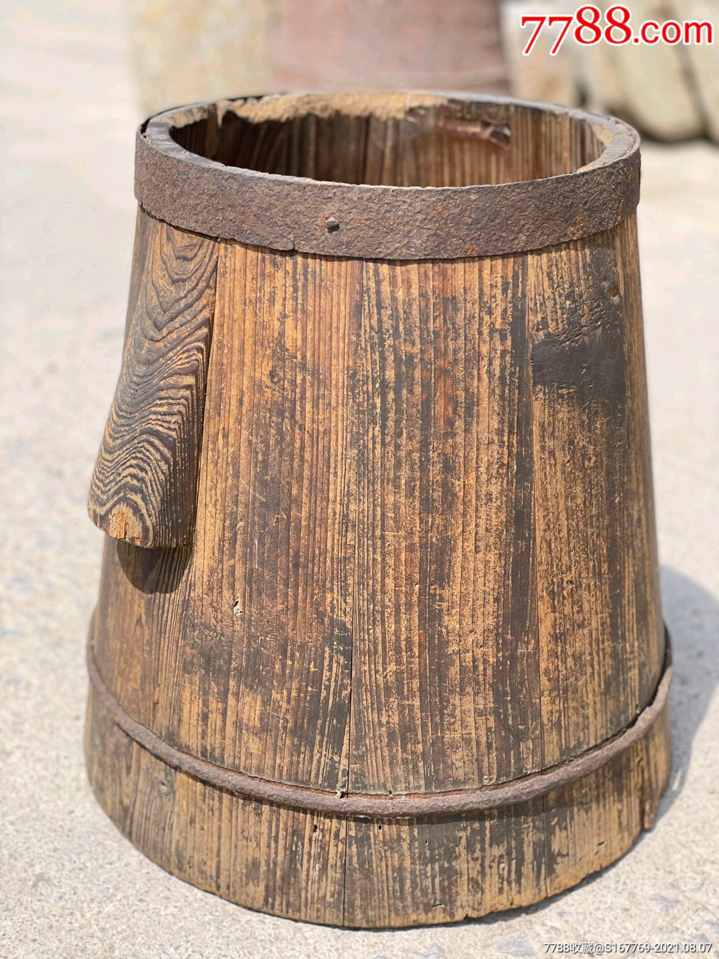 老木桶带铁箍全品包老