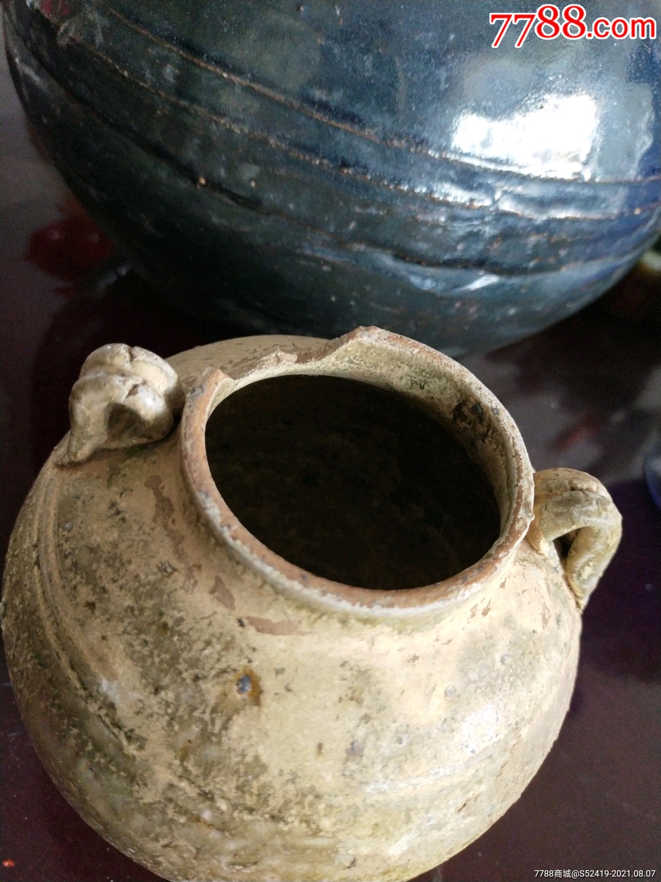 特少见最晚到隋唐的绿釉双系罐_绿釉瓷_第2张_7788铜器收藏