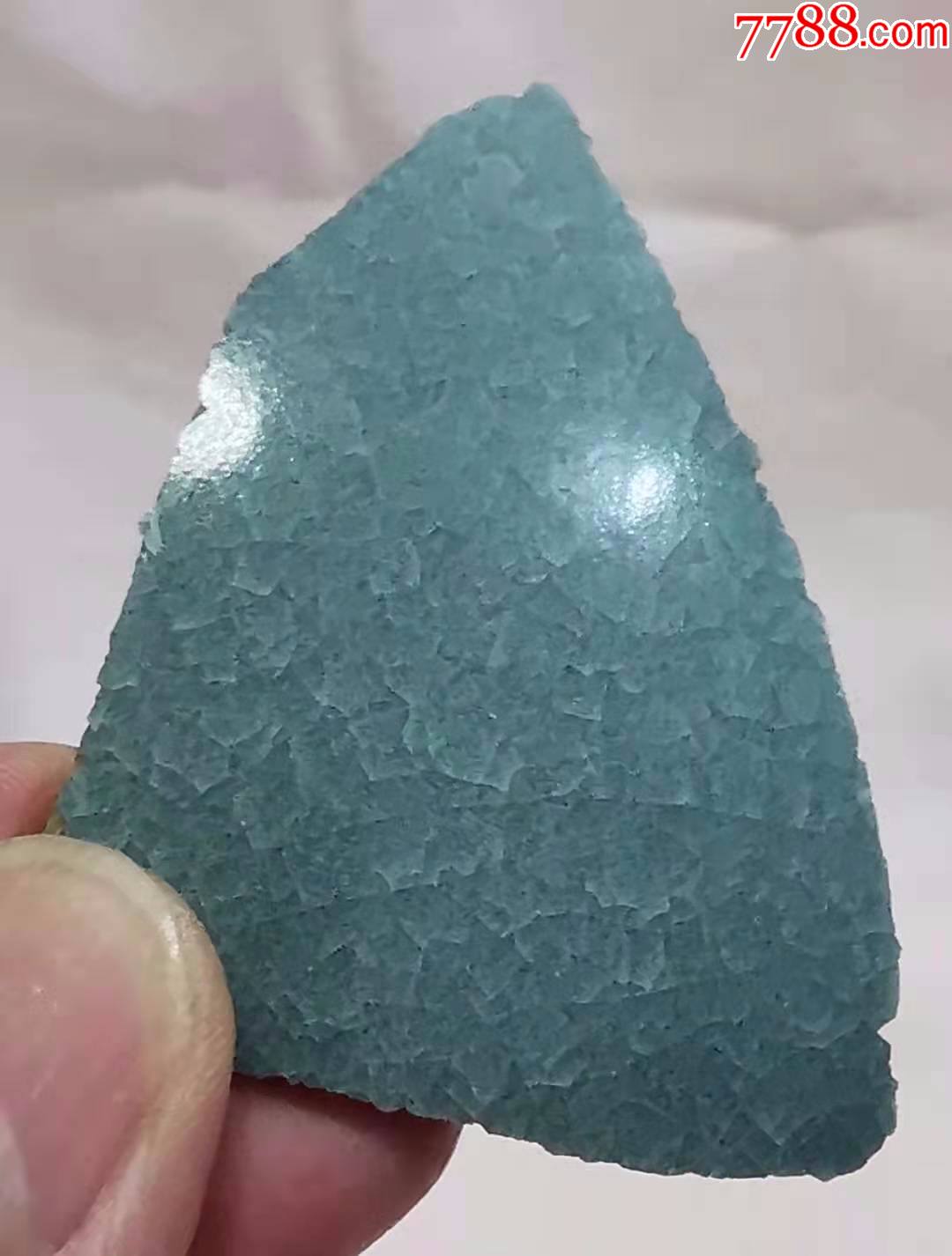 北宋汝窑天青釉瓷片h