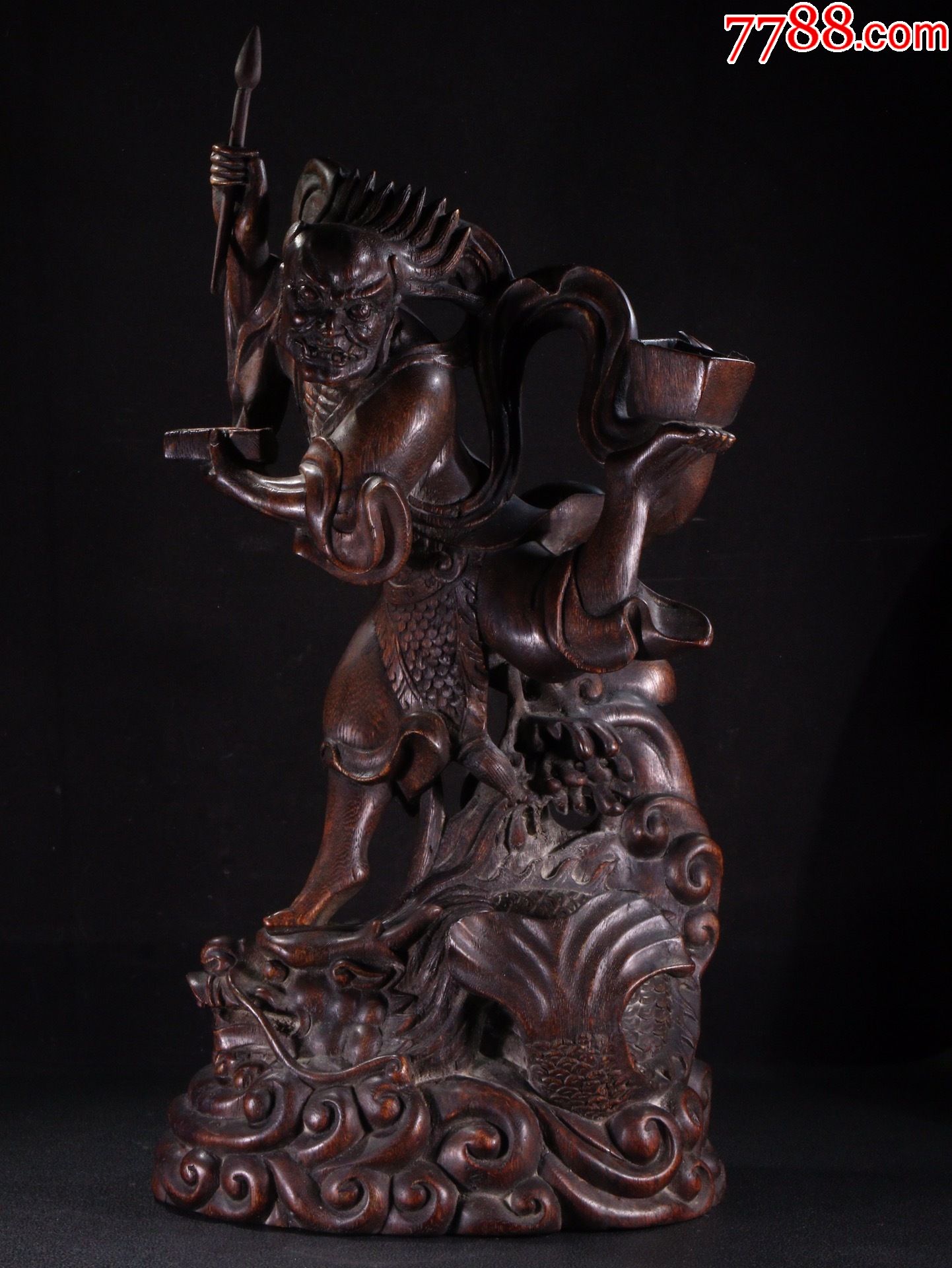 【老沉香魁星点斗摆件】-价格:9000元-se81883317-木雕摆件-零售-7788