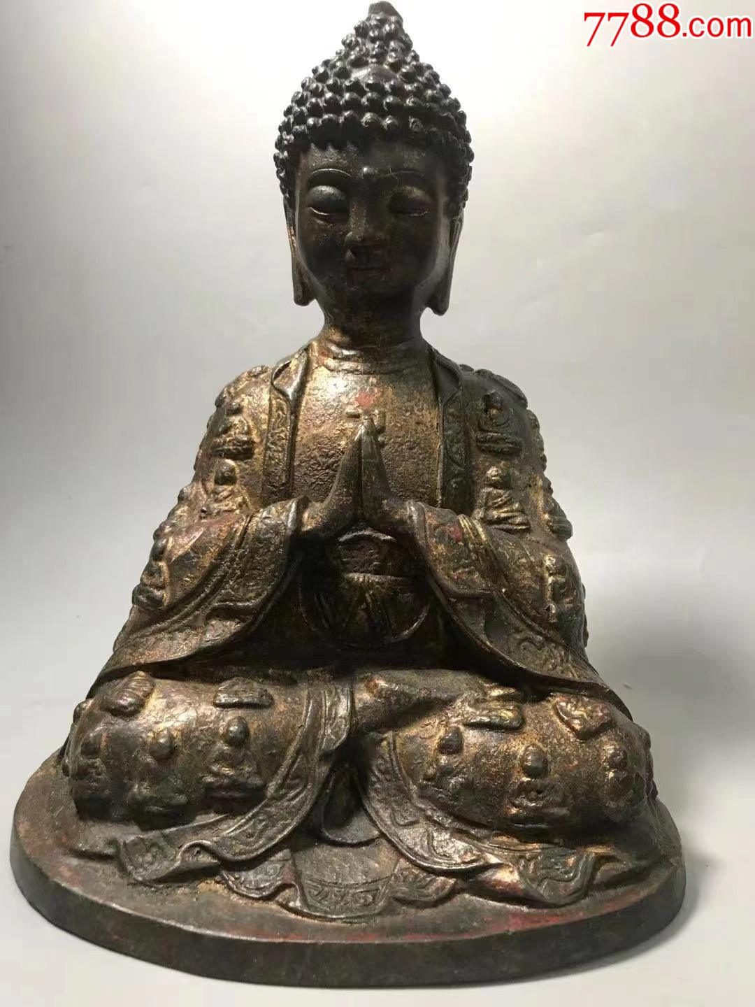 老铜千面如来佛摆件